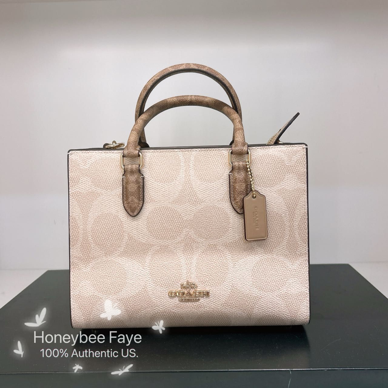 Coach Maggie Small Tote Bag In Blocked Signature Canvas CY676 Size ONE SIZE - 2 Thumbnail