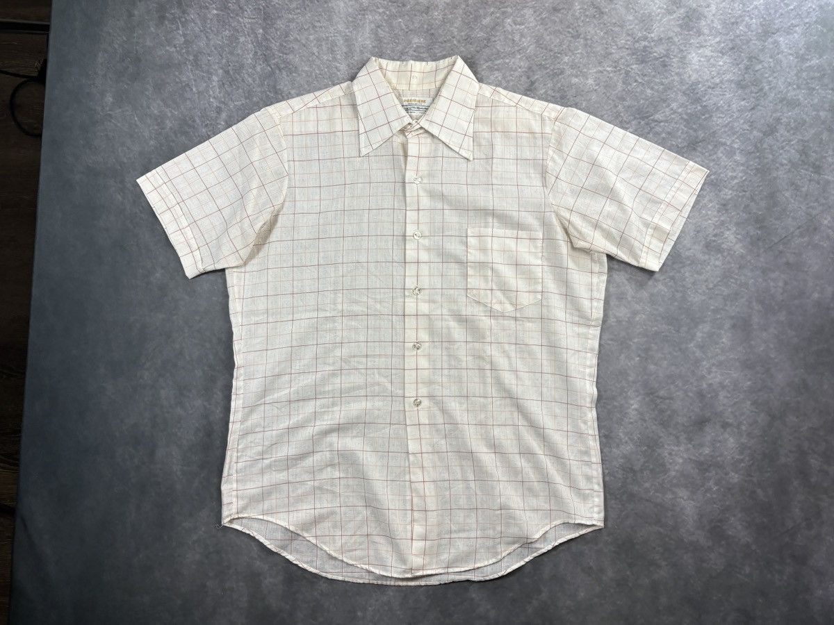 Sears 1970s Vintage Sears Shortsleeve Shirt Perma Sheer Mesh Heart Size US M / EU 48-50 / 2 - 10 Thumbnail