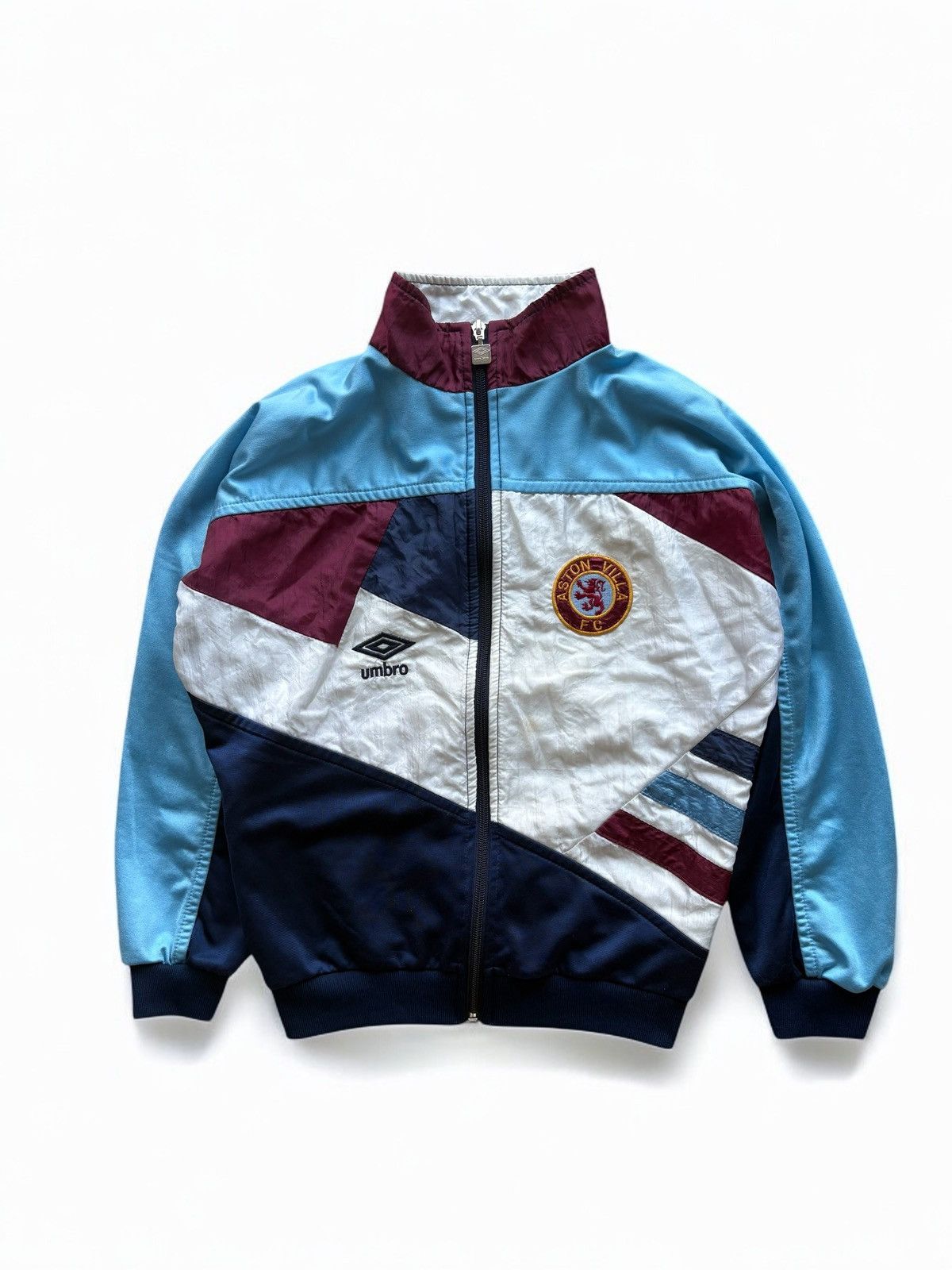 Umbro Aston Villa Football Tracksuit 1990 92 Premier League Size US XXS / EU 40 - 2 Thumbnail