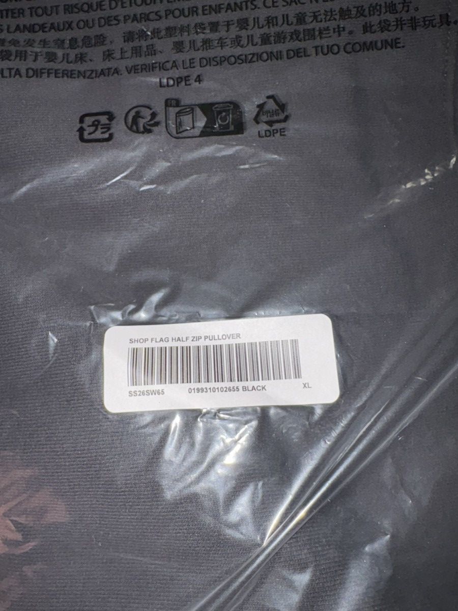 Supreme Supreme Shop Flag Half Zip Pullover USA Black Size US XL / EU 56 / 4 - 3 Thumbnail
