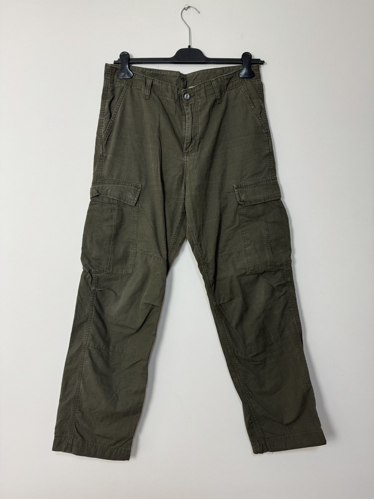Carhartt Vintage carhartt cargo khaki pants parachute Size US 33 - 2 Thumbnail