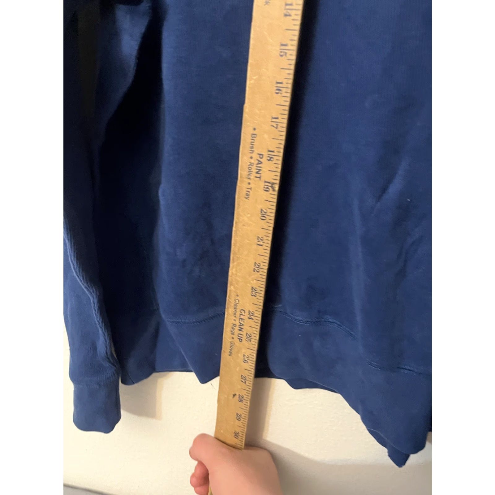 Nautica Nautica Sweater Adult M Blue Solid 1/4 Zip Pullover Mens Cotton Blend Size US M / EU 48-50 / 2 - 4 Thumbnail