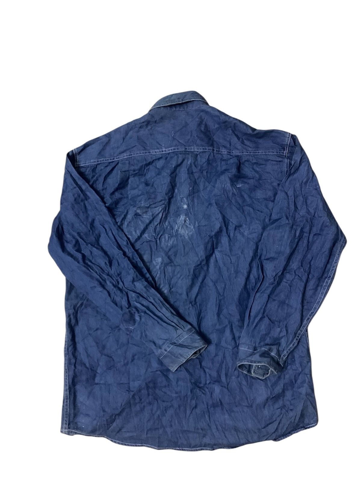 Lee Lee Cooper Distressed Denim Shirt Size US M / EU 48-50 / 2 - 2 Thumbnail