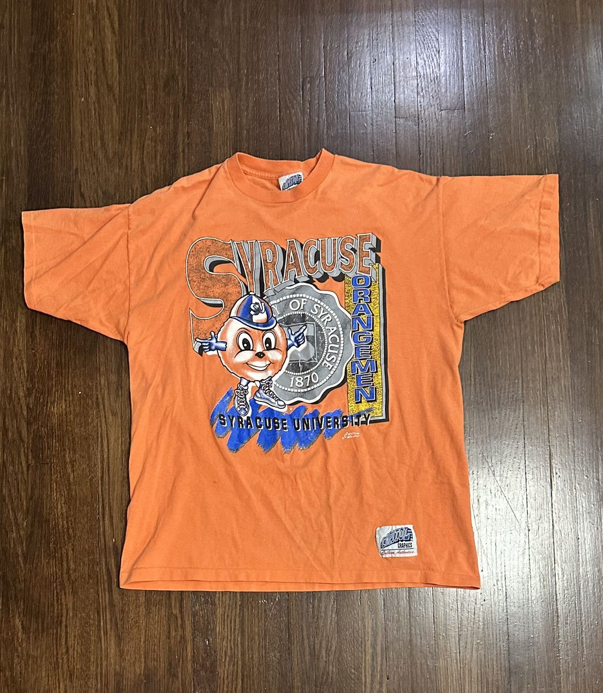 Vintage Syracuse Orange Men vintage graphic T-shirt Size US XL / EU 56 / 4 - 1 Thumbnail