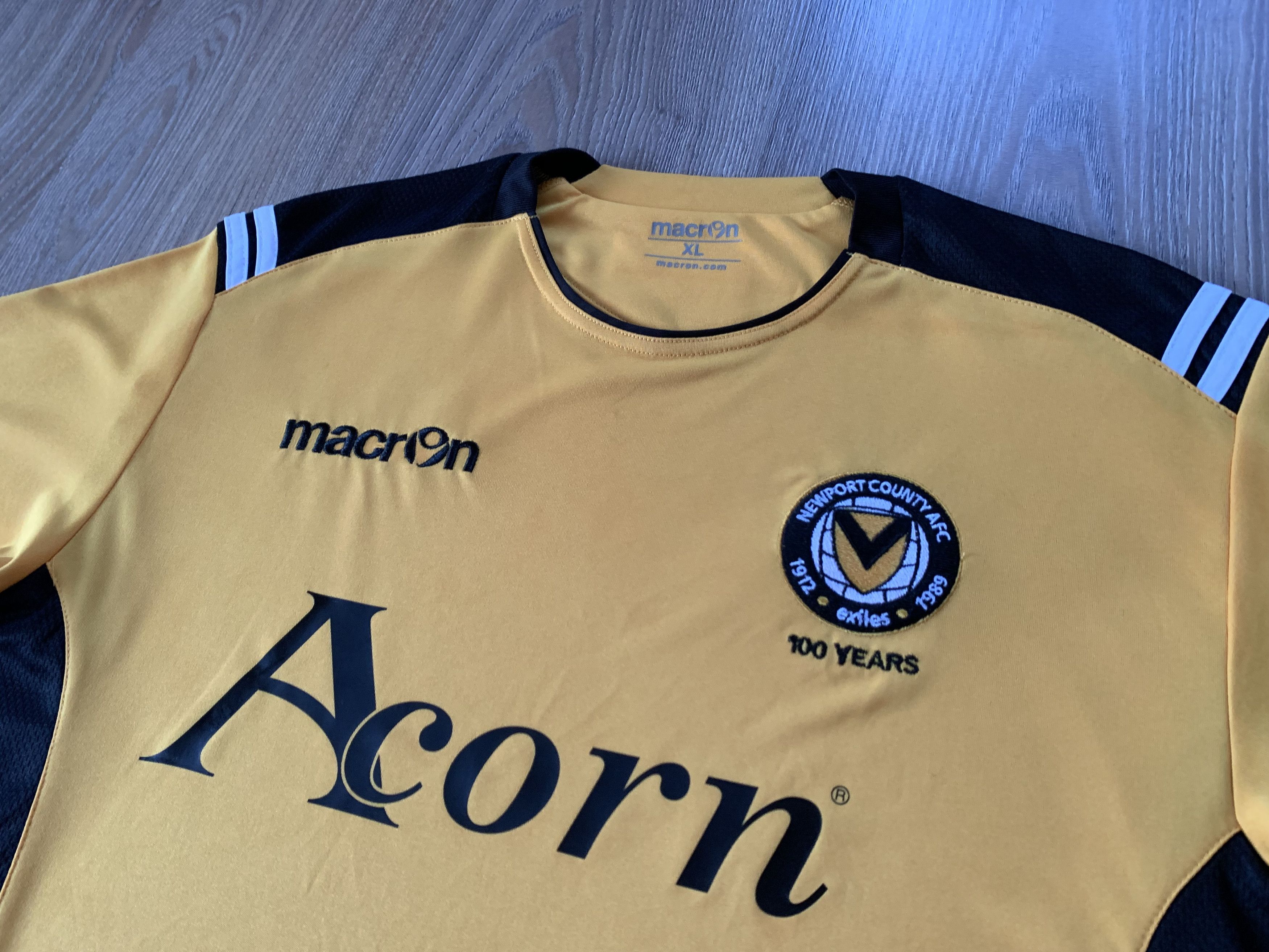 Macron × Vintage Vintage Macron Newport County Shirt Size US XL / EU 56 / 4 - 4 Thumbnail