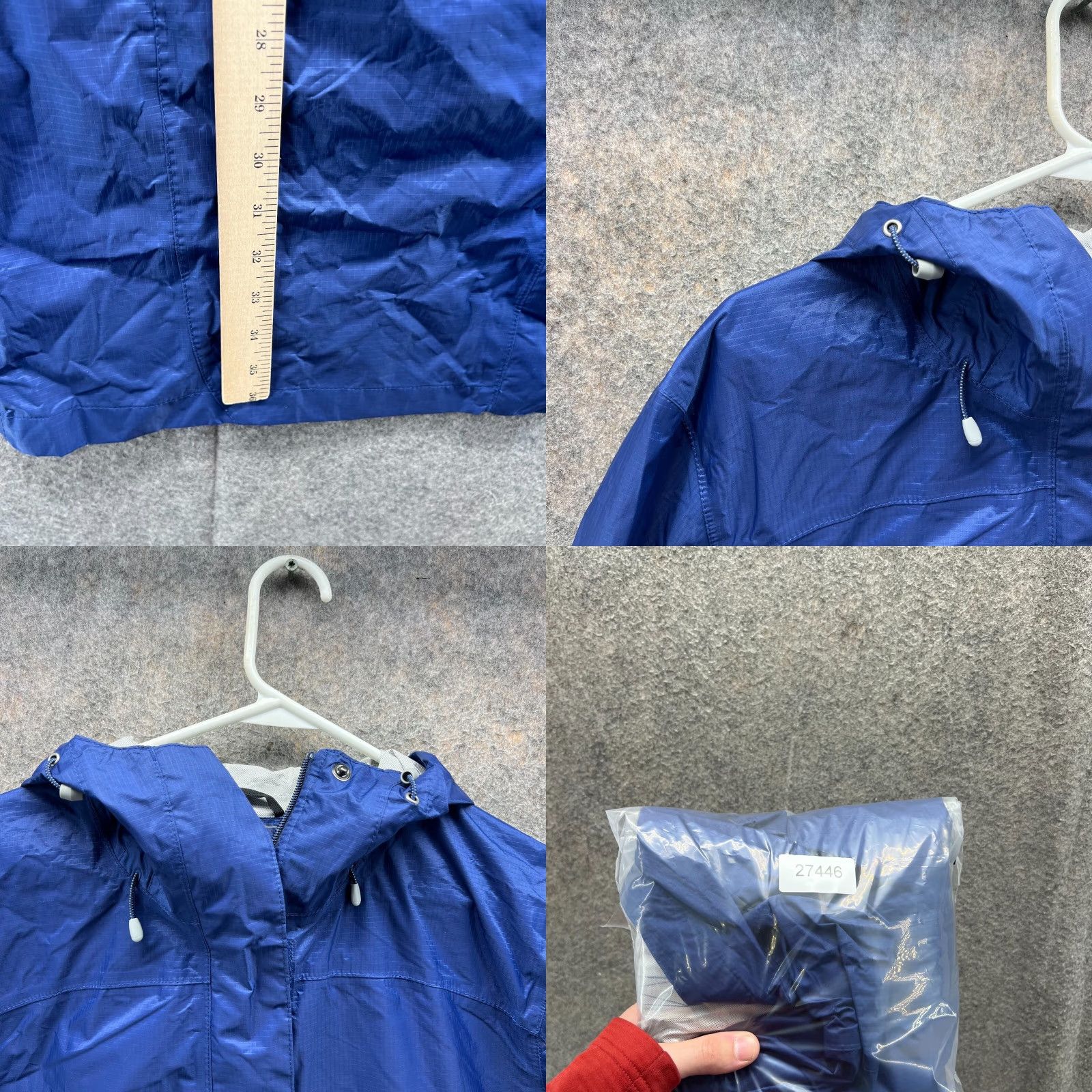 Vintage VINTAGE LL Bean Jacket Women Large Blue Trail Model Rain Coat Hooded Nylon Rugged 268313 Size L / US 10 / IT 46 - 8 Thumbnail