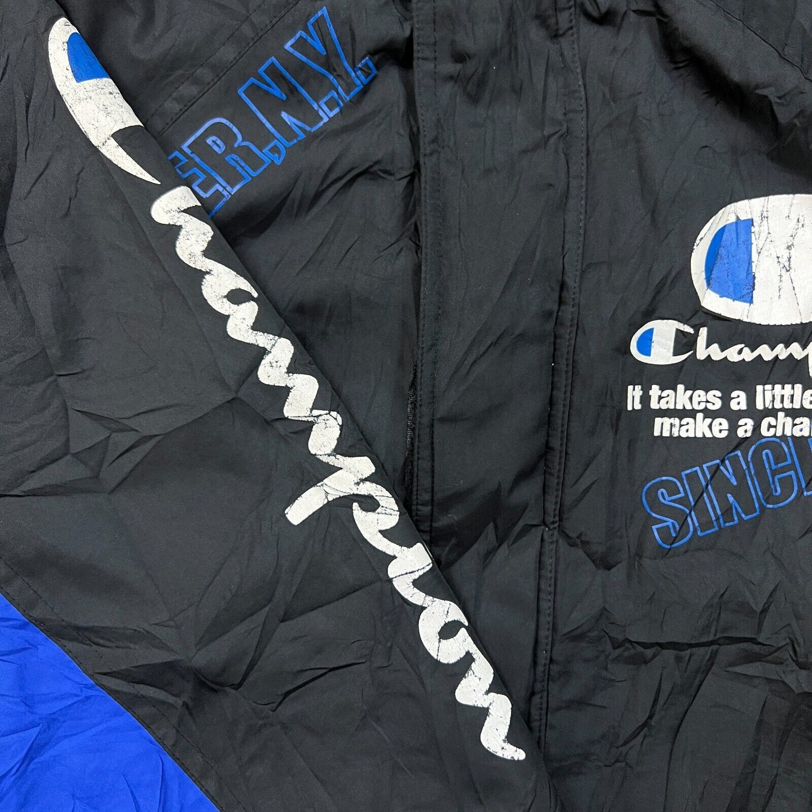 Champion × Vintage Vintage Champion Jacket XS Black Rochester NY USA 90s Bomber Size US XS / EU 42 / 0 - 4 Thumbnail