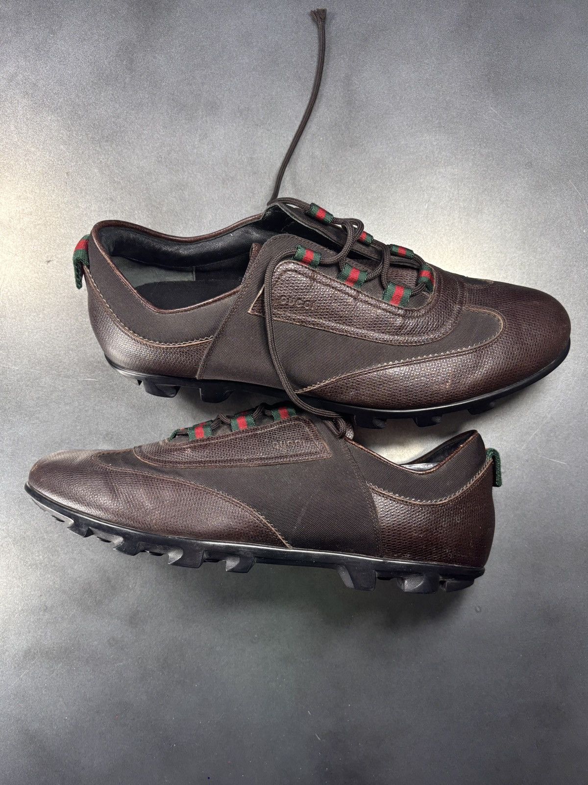 Gucci Gucci F/W 2005 Shoes Leather Sneakers GATs Cleat Soccer Foot Size US 10.5 / EU 43-44 - 2 Thumbnail