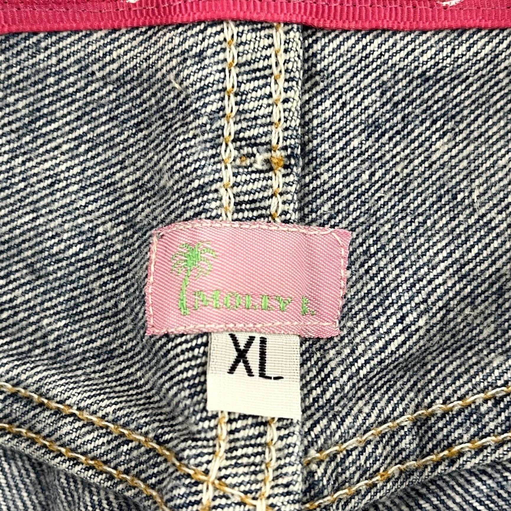 Levi's VINTAGE LEVIS Molly B. Jeans Womens XL 34x26 Cropped Blue Denim USA 90s Womens Size 40" / US 18 - 2 Thumbnail