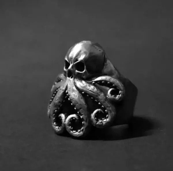 Jewelry × Vintage Octopus Skull Ring Size 7 8 9 10 11 Size ONE SIZE - 4 Thumbnail