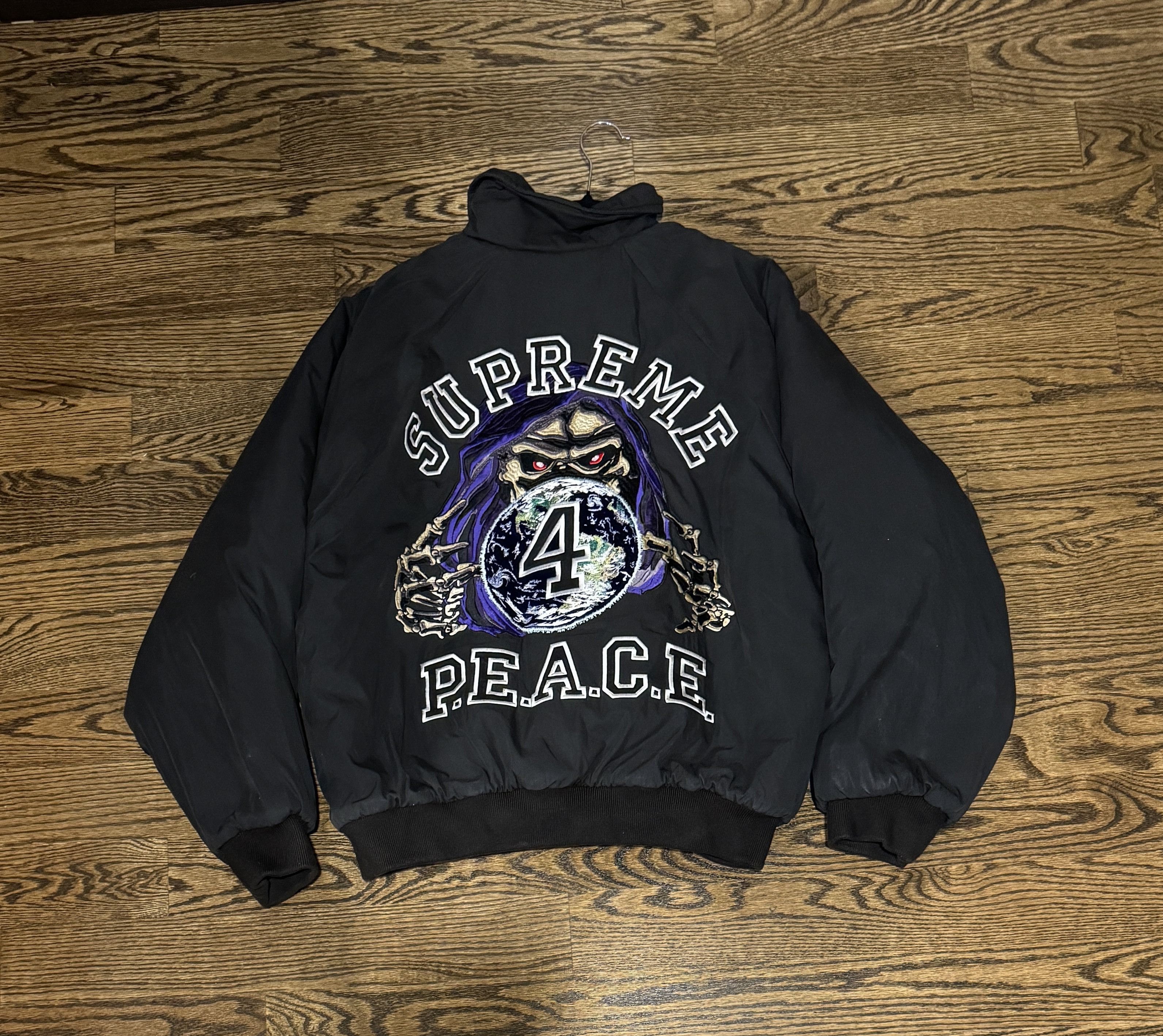 Supreme Supreme Peace Embroidered Work Jacket | Grailed