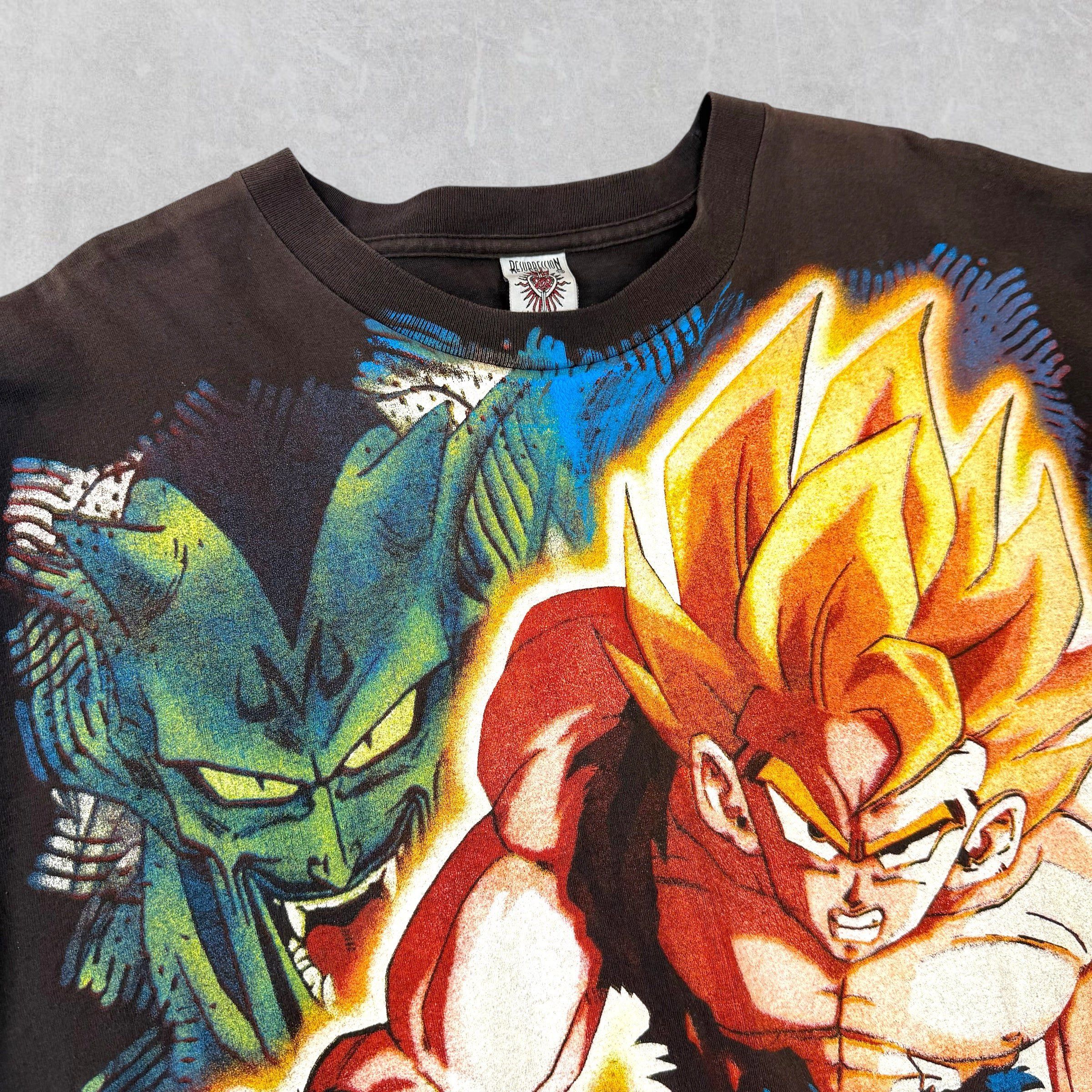 Vintage Vintage 90's Resurreccion Rolling DBZ Goku Tee XL Size US XL / EU 56 / 4 - 5 Thumbnail