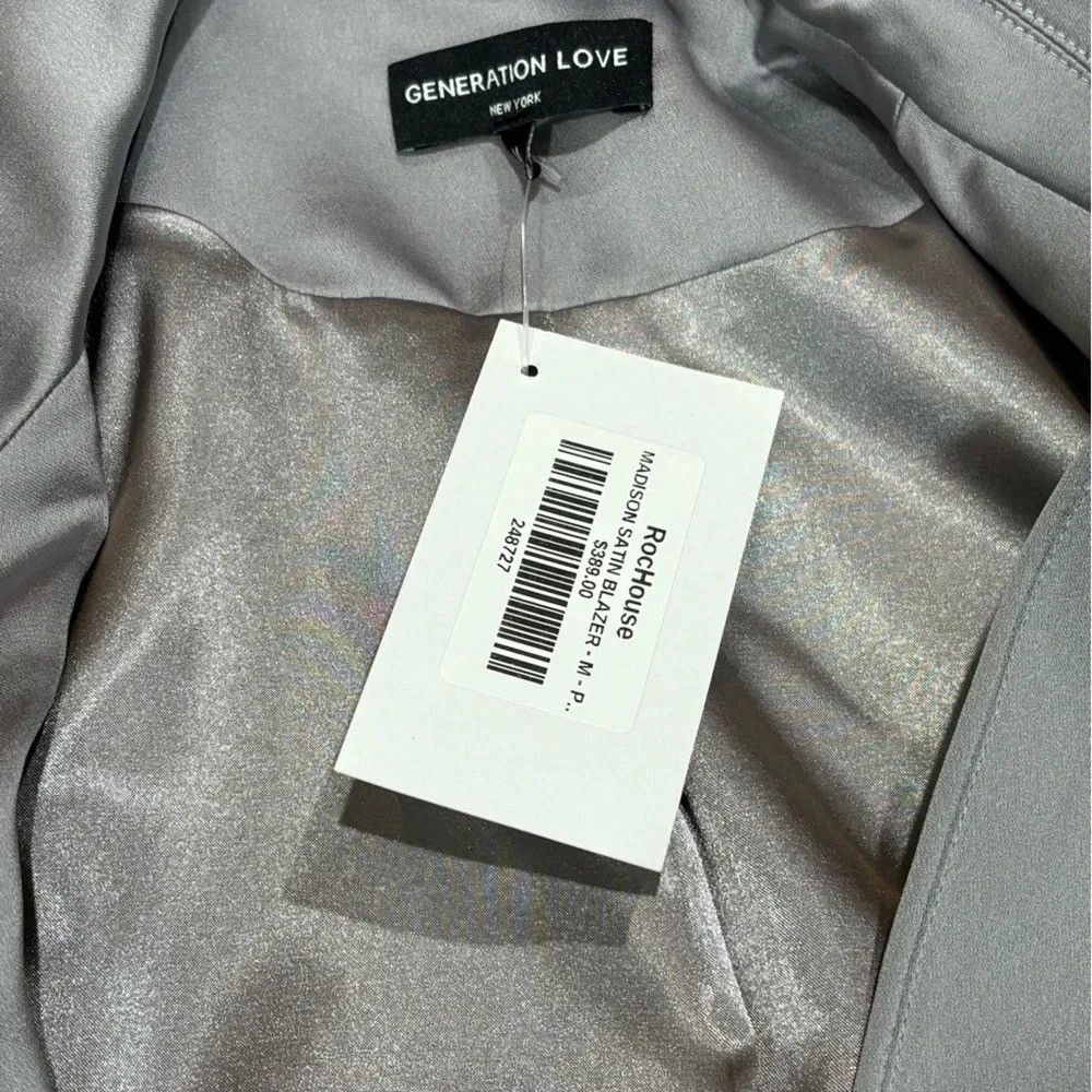 Generation Love Rochouse Satin Blazer NWT Size M / US 6-8 / IT 42-44 - 5 Thumbnail