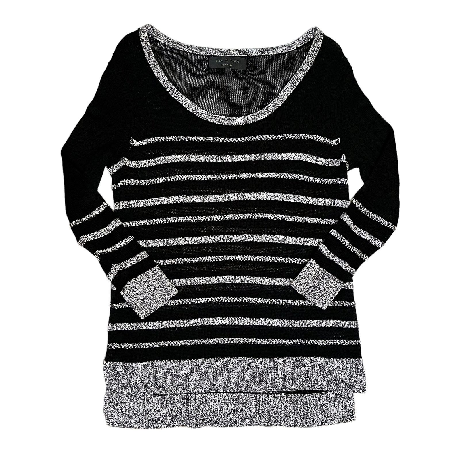 Rag & Bone Rag & Bone Azra Striped Knit Pullover Womem’s Sweater Size XS / US 0-2 / IT 36-38 - 2 Thumbnail