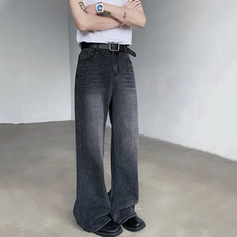Jean Diamond Fade Worn Jeans Size US 32 / EU 48 - 2 Thumbnail