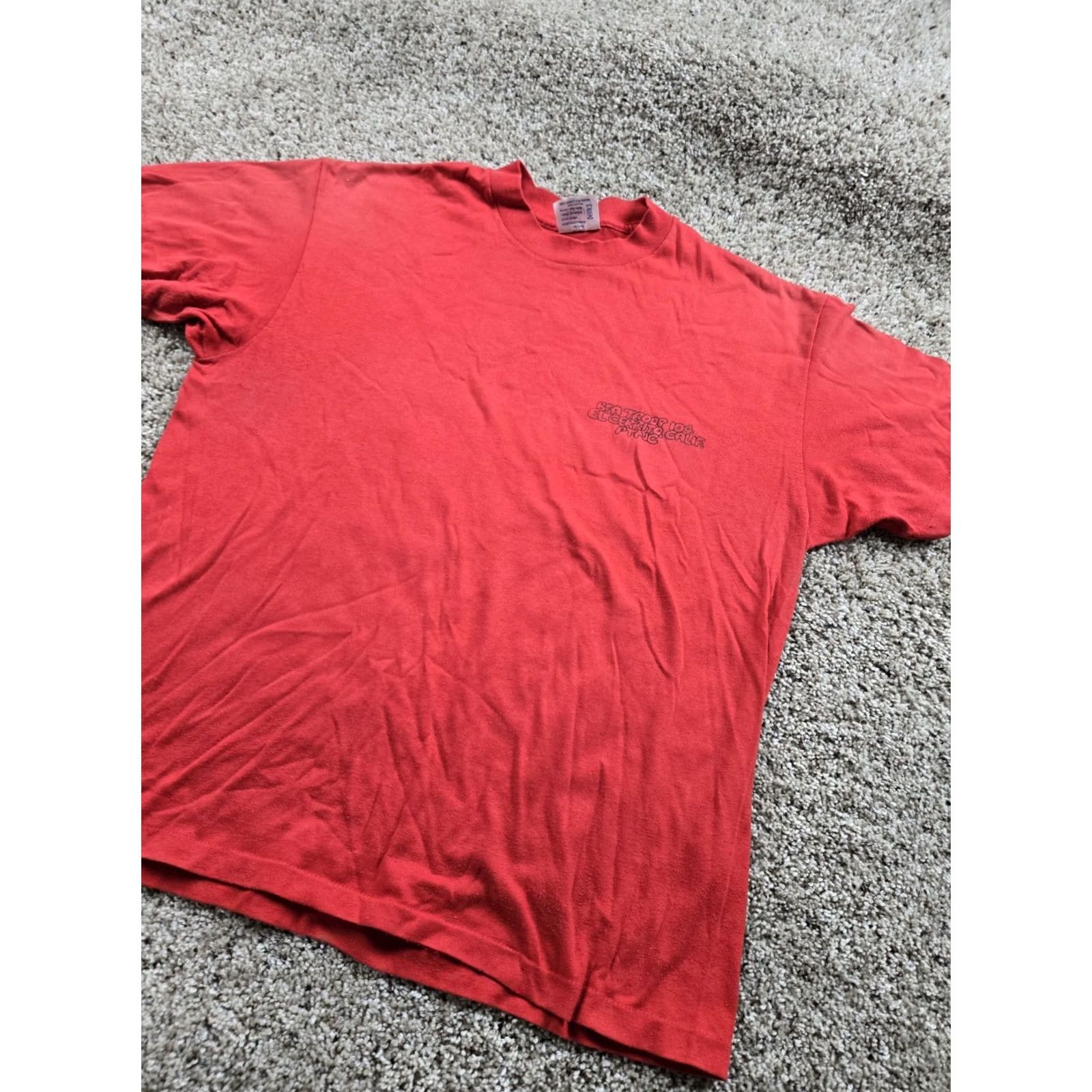TEE JAYS VINTAGE Tee Jays Shirt Mens Large Red Canoes 1989 Single Stitch Tee Jays Logo Graphic Print Cotton T-Shirt Summer 80s Summer PR Men's Size US L / EU 52-54 / 3 - 3 Thumbnail