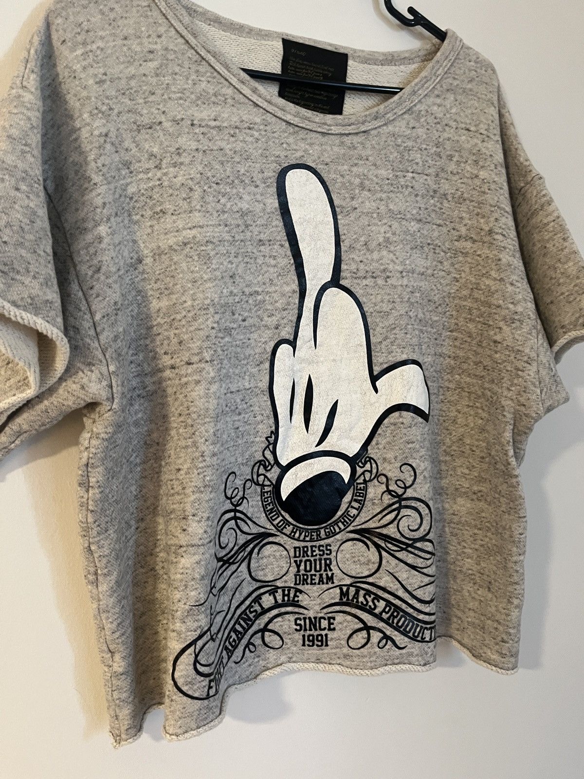 Beauty Beast Beauty:Beast 2001 fuck you middle finger cropped sweater Size US M / EU 48-50 / 2 - 2 Thumbnail