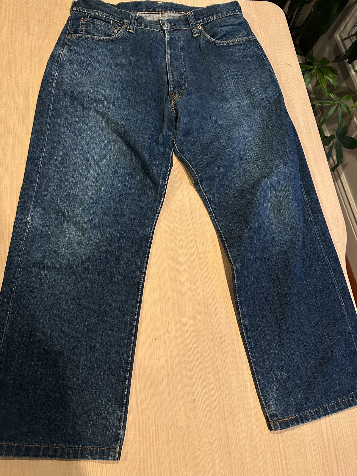 Evisu Vintage Evisu Blue Jeans Denim 33x27 Size US 33 - 2 Thumbnail
