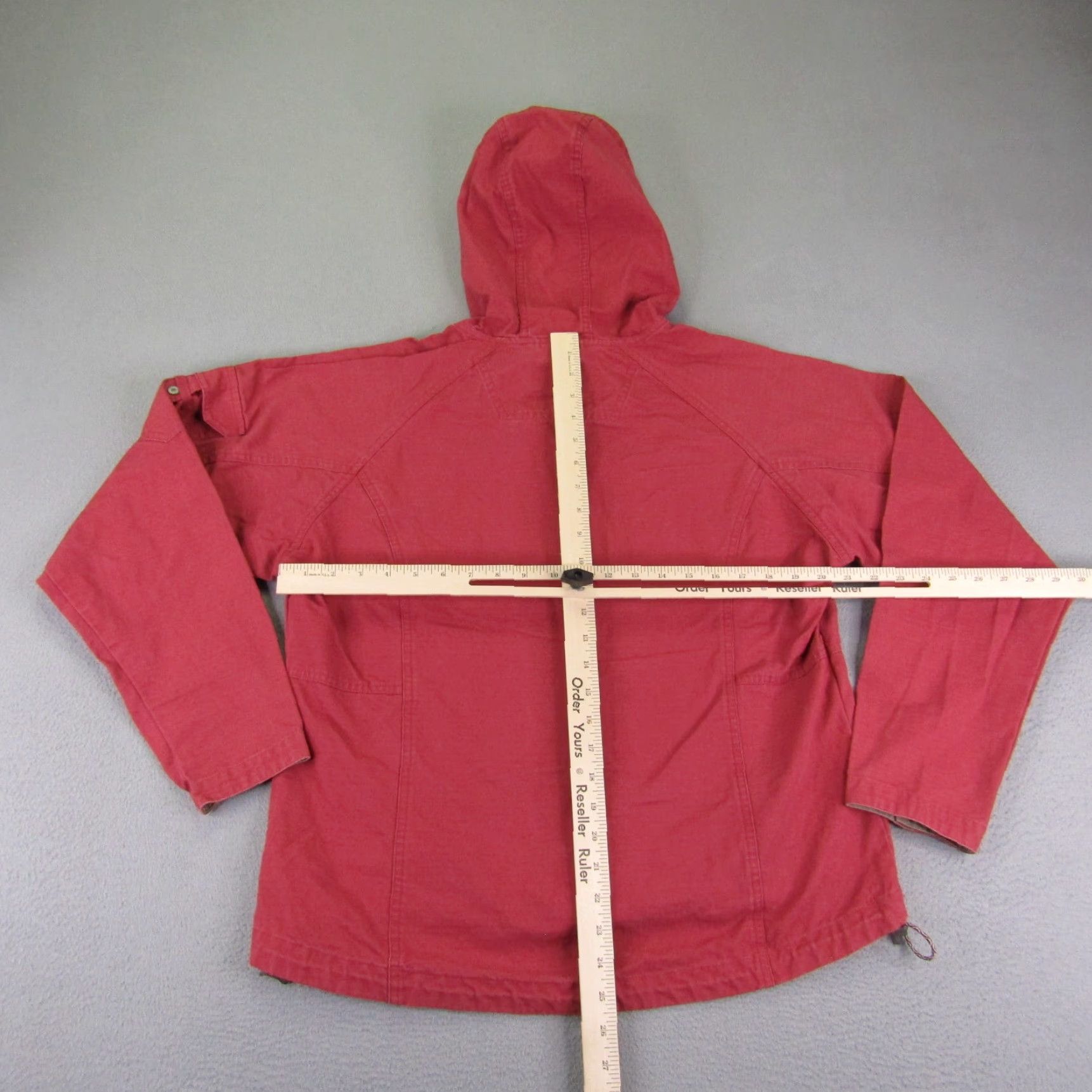 Vintage Cabela's Jacket Men's Large Hooded Full Zip Canvas Workwear Outdoors Coat Red Size L / US 10 / IT 46 - 6 Thumbnail