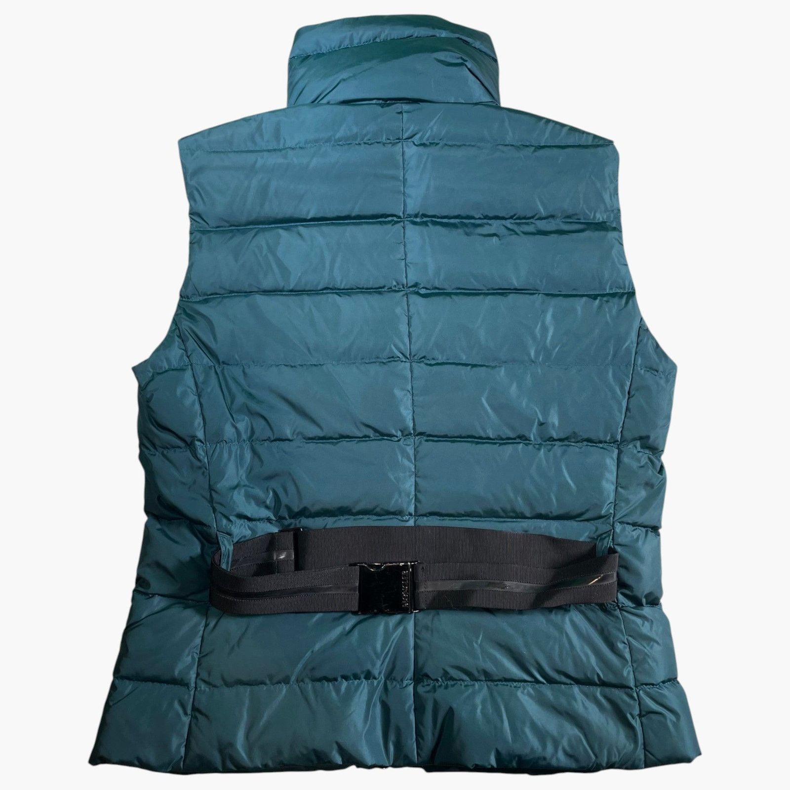 Moncler Moncler Buckle (Women's 3) Green & Black Puffer Vest Size US M / EU 48-50 / 2 - 2 Thumbnail