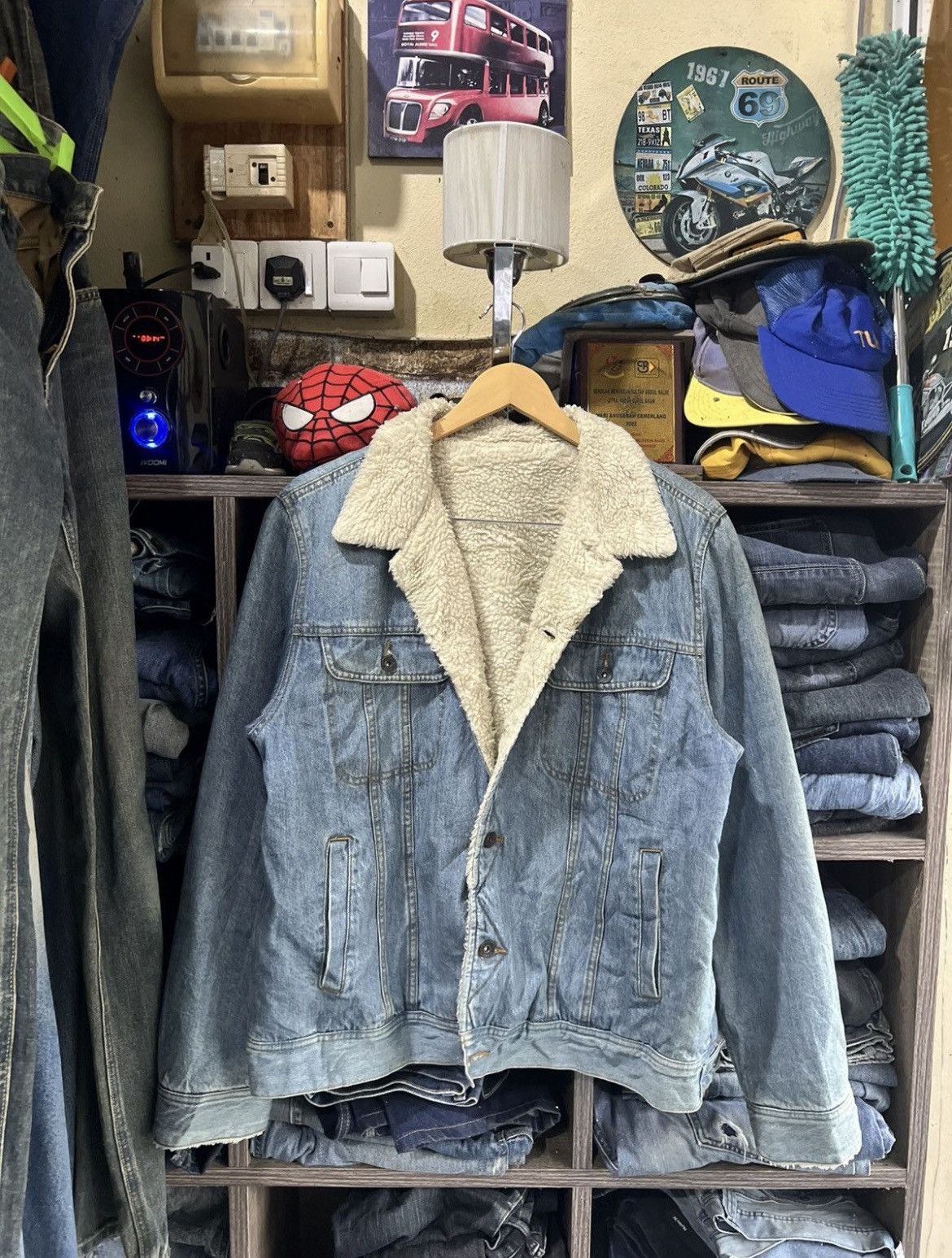 GU 🔥Gu Sherpa Denim Jacket Size US L / EU 52-54 / 3 - 3 Thumbnail