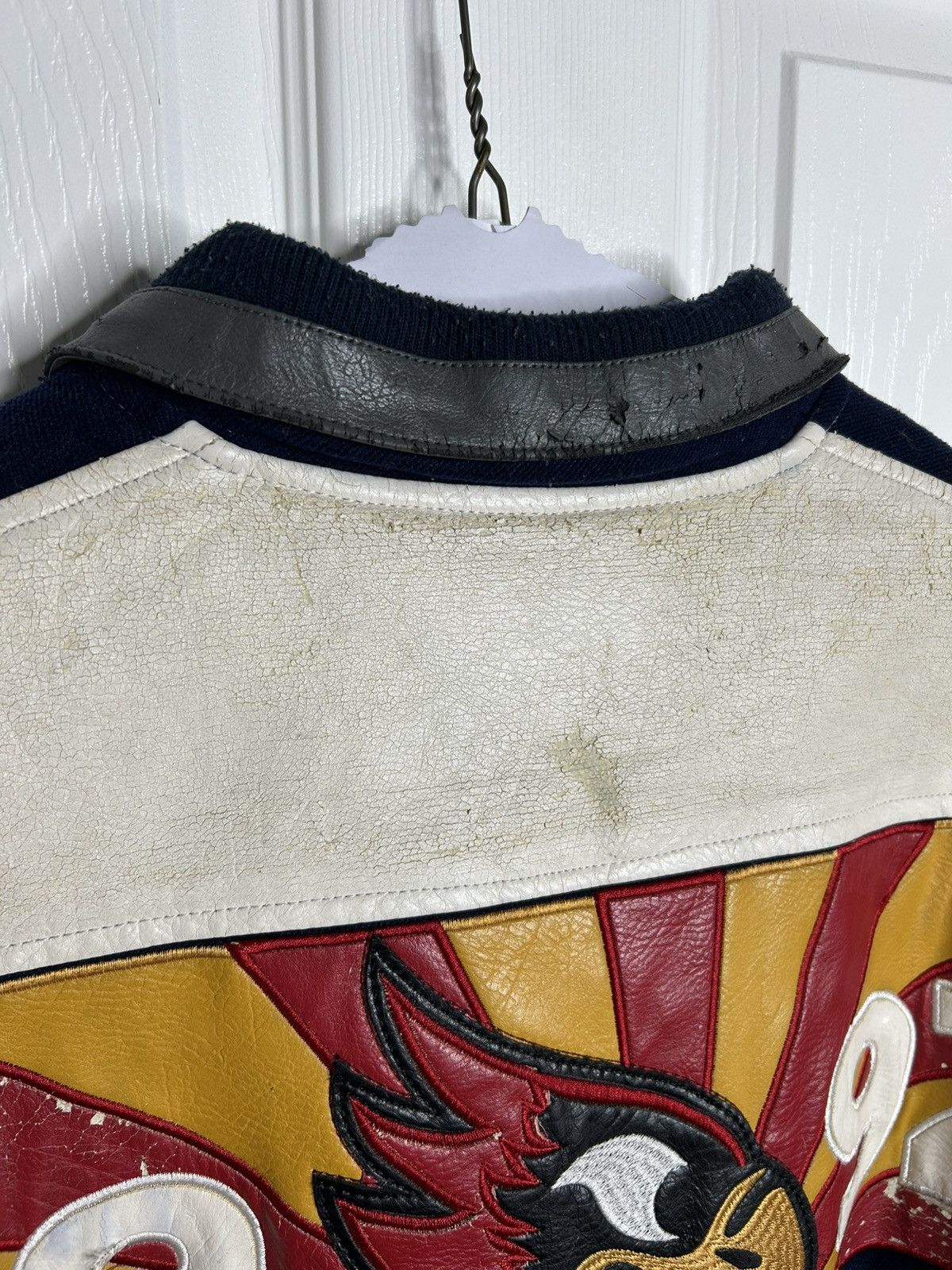 Japanese Brand Vintage All Japan Cities Games Leather Varsity Jacket Size US M / EU 48-50 / 2 - 12 Thumbnail