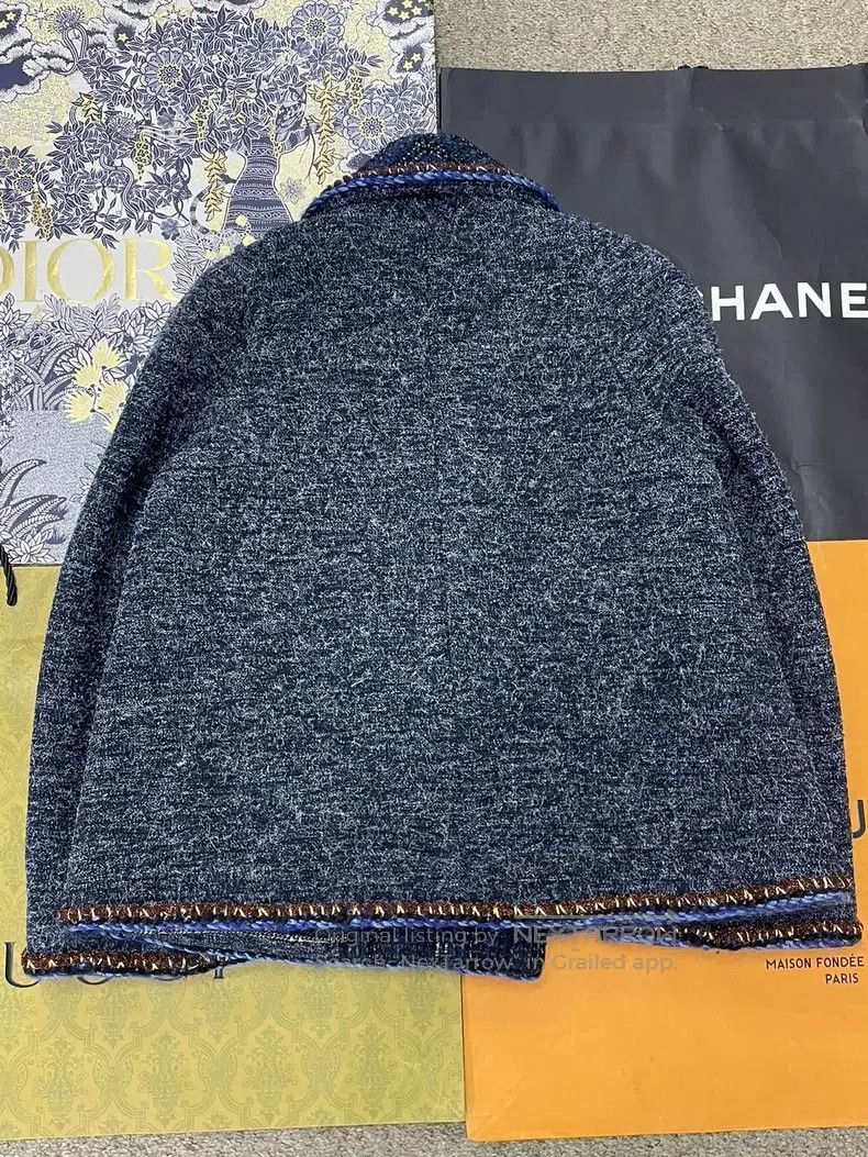 Chanel Chanel Ground Control Centre Series Blue Silhouette Lapel Size XS / US 0-2 / IT 36-38 - 2 Thumbnail