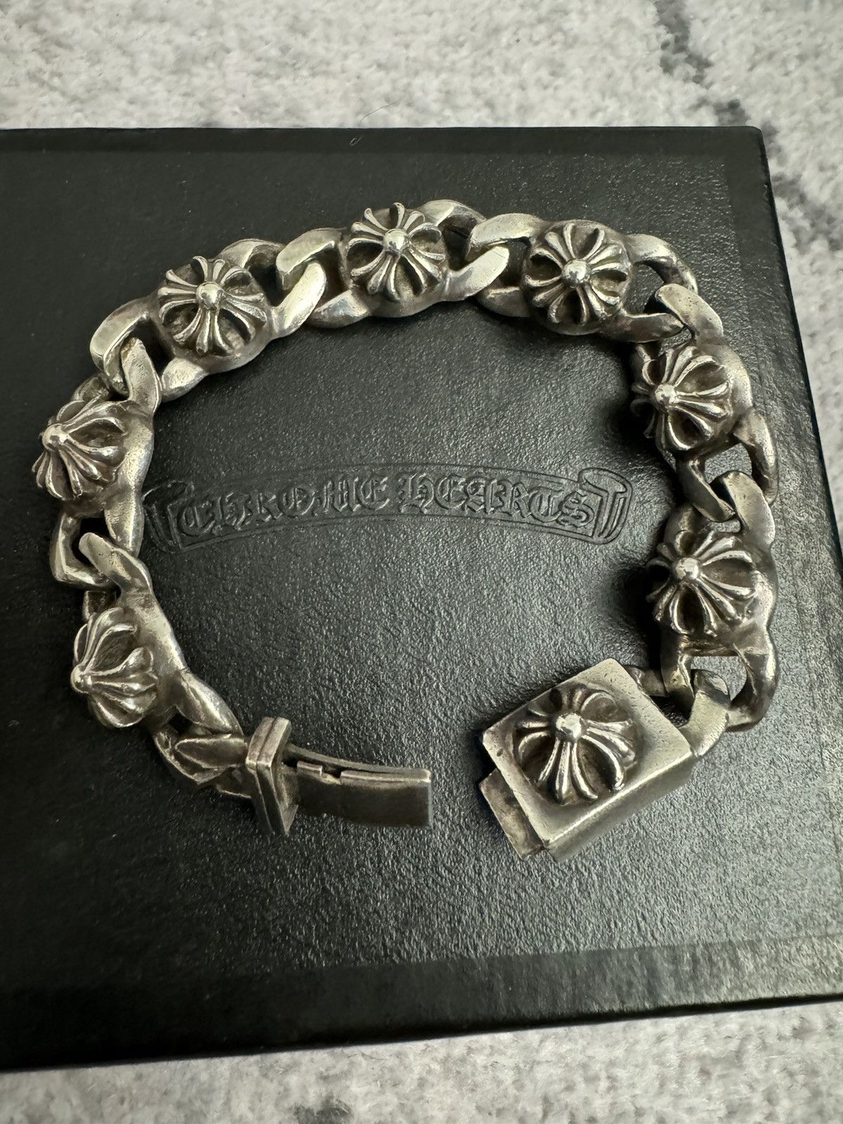 Chrome Hearts Chrome Hearts Cross Link bracelet | Grailed