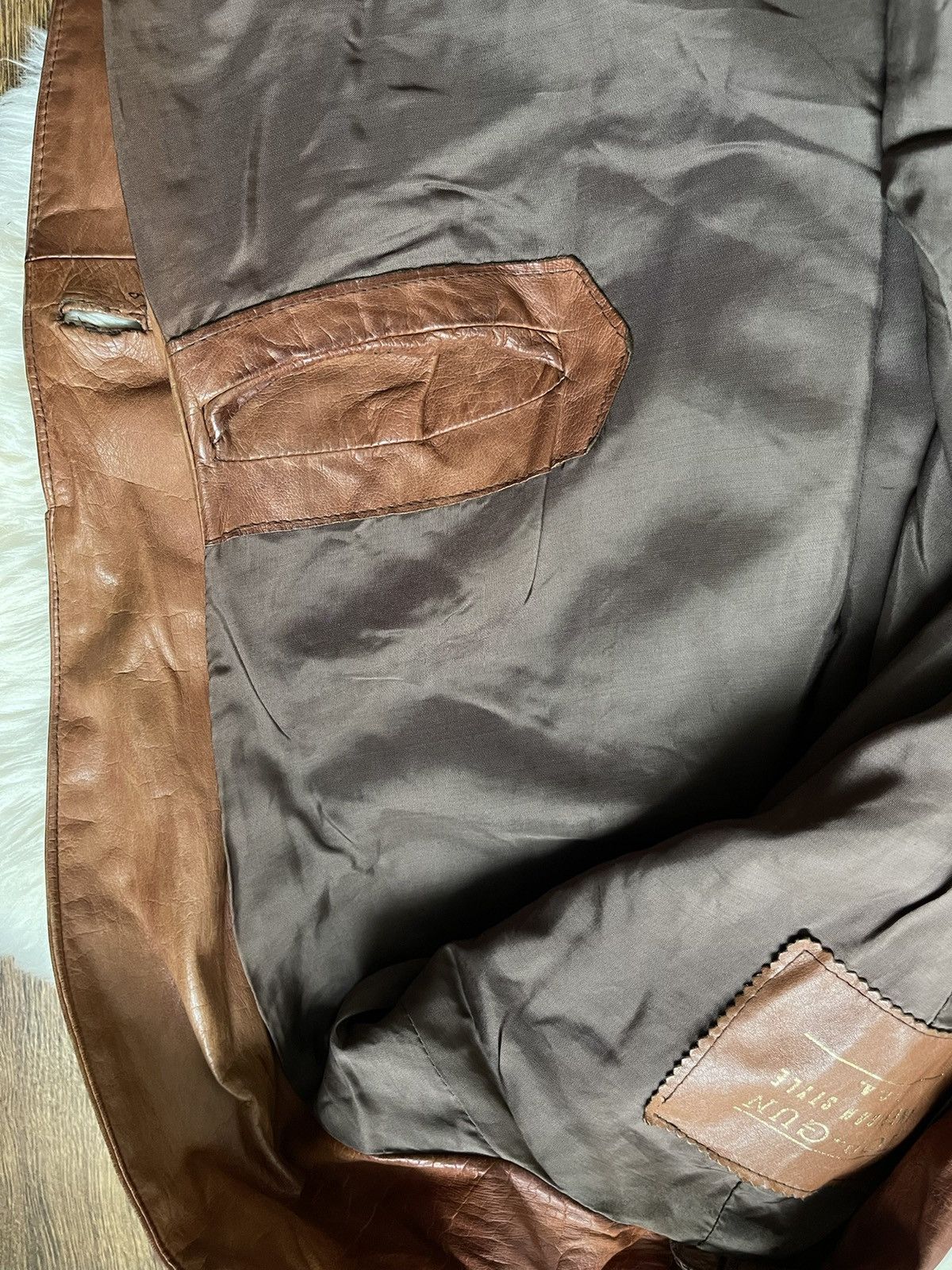 Other Top-Gun Vintage Leather Jacket Size US L / EU 52-54 / 3 - 8 Thumbnail