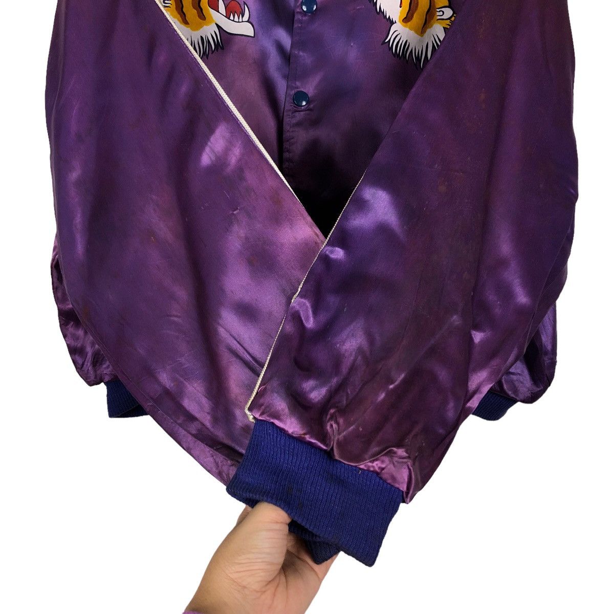 Japanese Brand 🔥90’s Rockbull Sukajan Jacket Satin Big Logo Made in USA Size US L / EU 52-54 / 3 - 12 Thumbnail