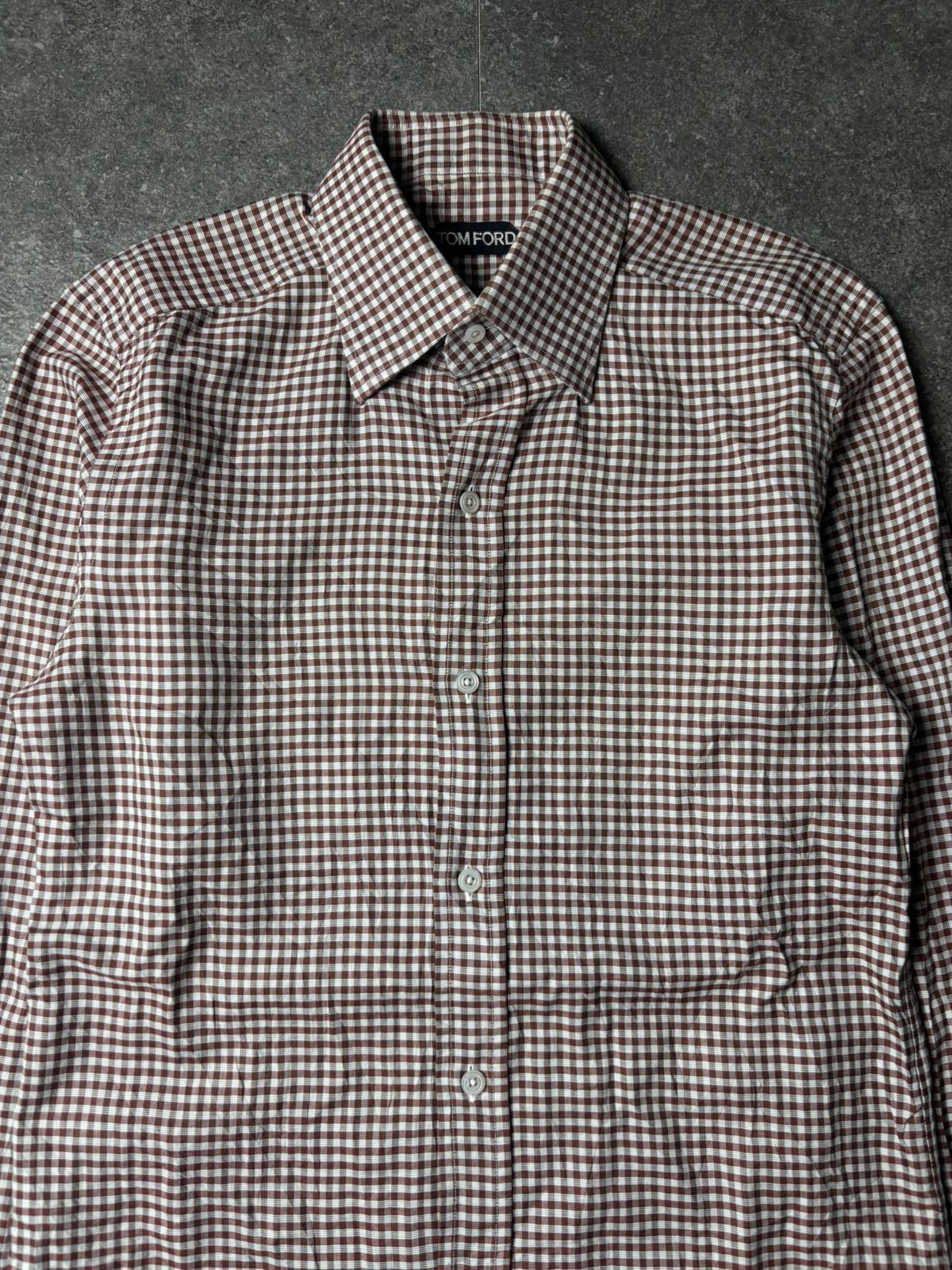 Tom Ford 2000s Tom Ford Plaid Button-Up Shirt Size US S / EU 44-46 / 1 - 3 Thumbnail
