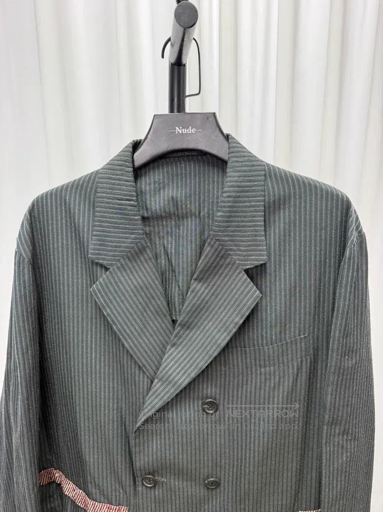 Yohji Yamamoto YOHJI YAMAMOTO Loose striped wool jacket Size US S / EU 44-46 / 1 - 3 Thumbnail
