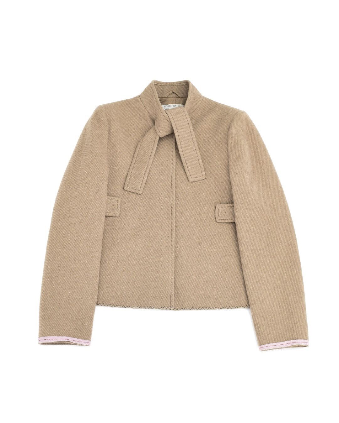 Miu Miu Miu Miu F/W2000 Blazer in Beige Size M / US 6-8 / IT 42-44 - 1 Thumbnail