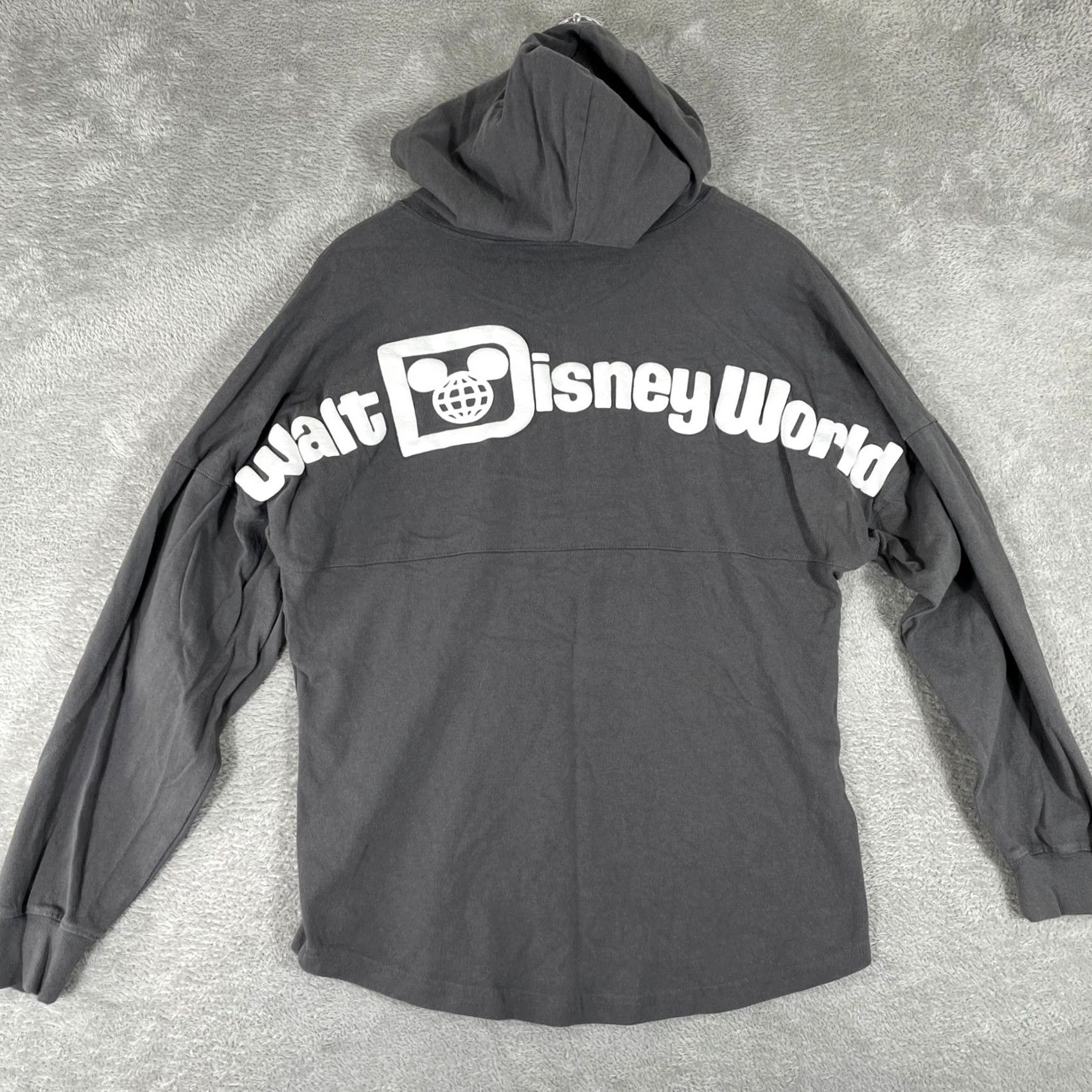 Disney Disney Spirit Jersey Hoodie Womens Small Gray Walt Disney World Puff Print Logo Size S / US 4 / IT 40 - 2 Thumbnail