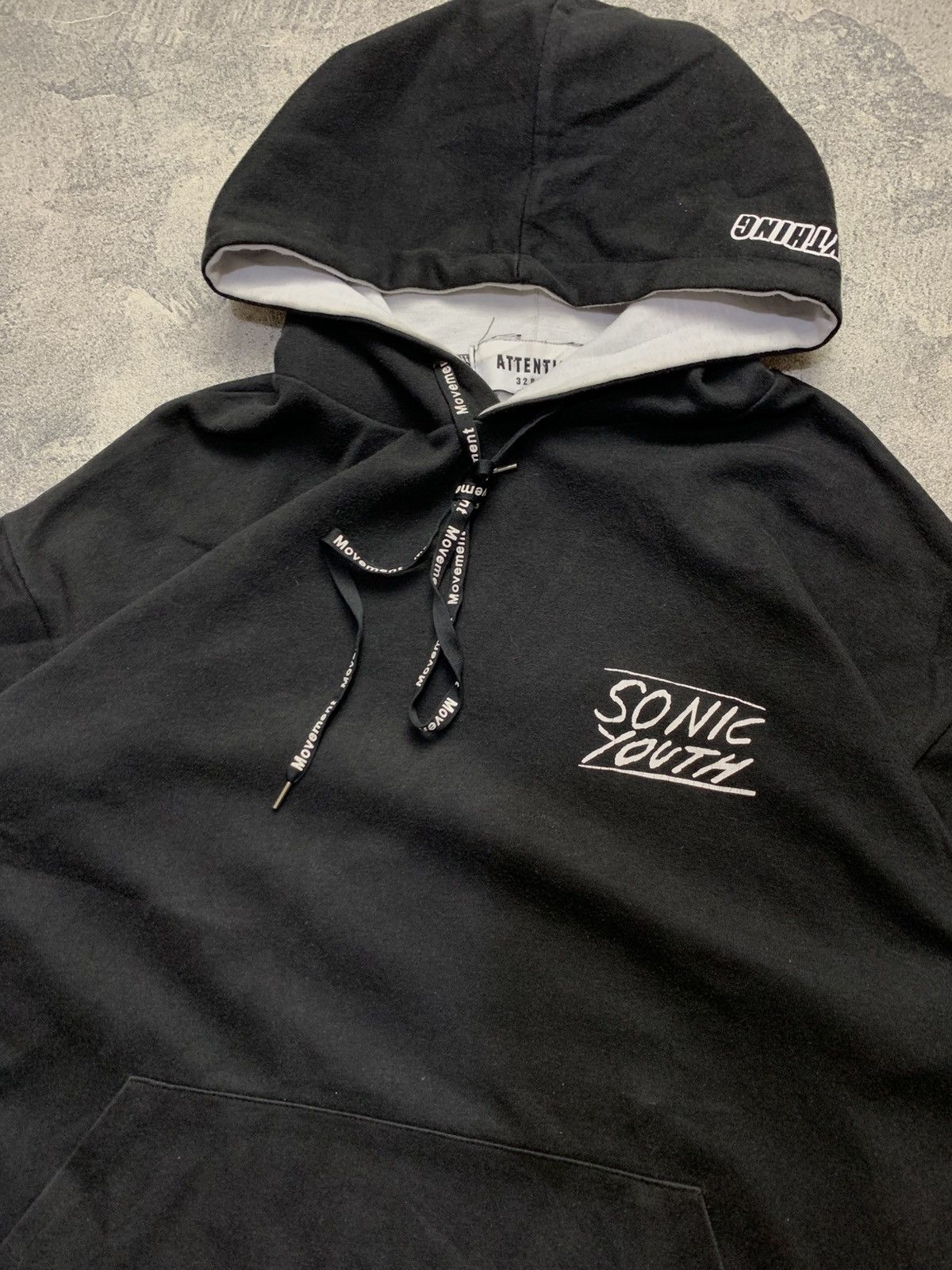 Band Tees 🐍 Sonic Youth Attention 328099 Black Hoodie Size US L / EU 52-54 / 3 - 3 Thumbnail