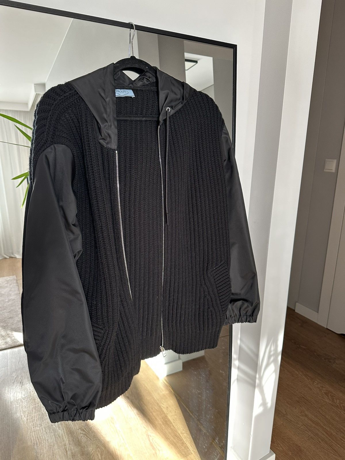 Prada Prada Re-Nylon Knit Jacket with Hood – Zip-Up – Size IT 42 Size M / US 6-8 / IT 42-44 - 2 Thumbnail