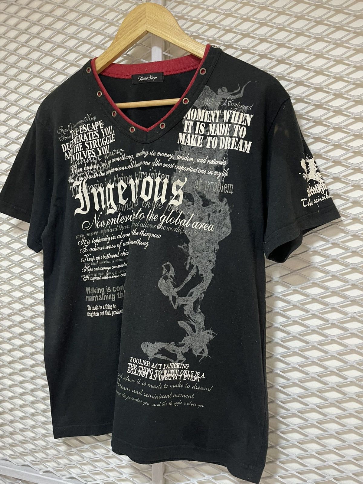 20471120 JAPANESE BRAND TIME STEP Y2K PUNK STYLE TSHIRT Size US L / EU 52-54 / 3 - 3 Thumbnail