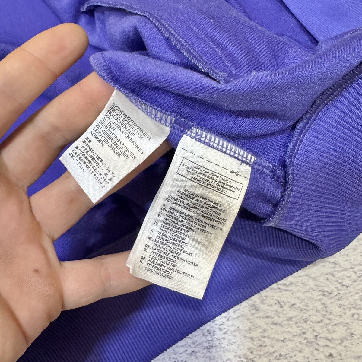 Adidas × Vintage Adidas Track Top Zip Purple L size Size US L / EU 52-54 / 3 - 10 Thumbnail