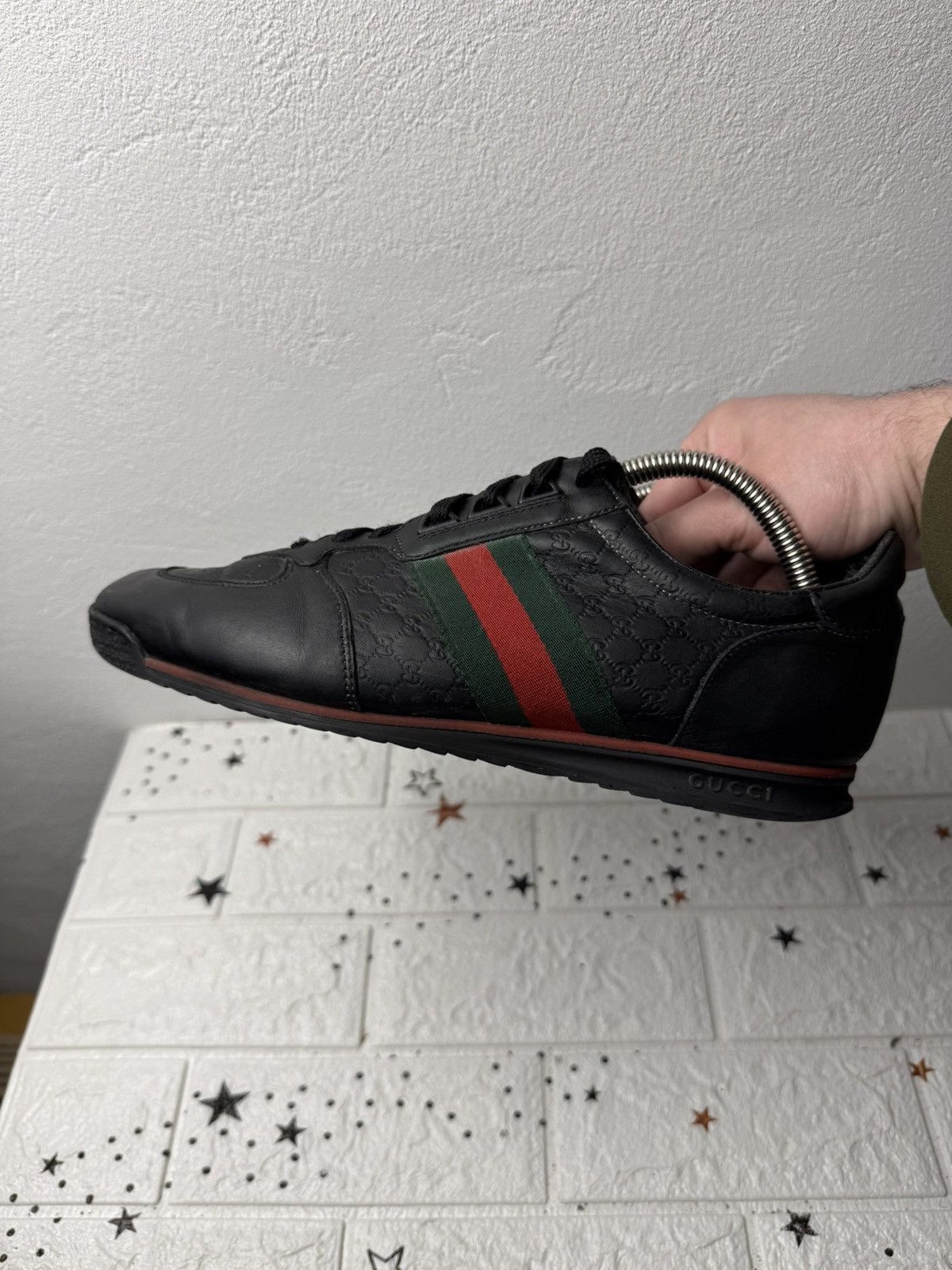 Gucci Gucci embossed Micro Guccissima 233334 Web US9 UK8.5 EUR42 Size US 9 / EU 42 - 2 Thumbnail