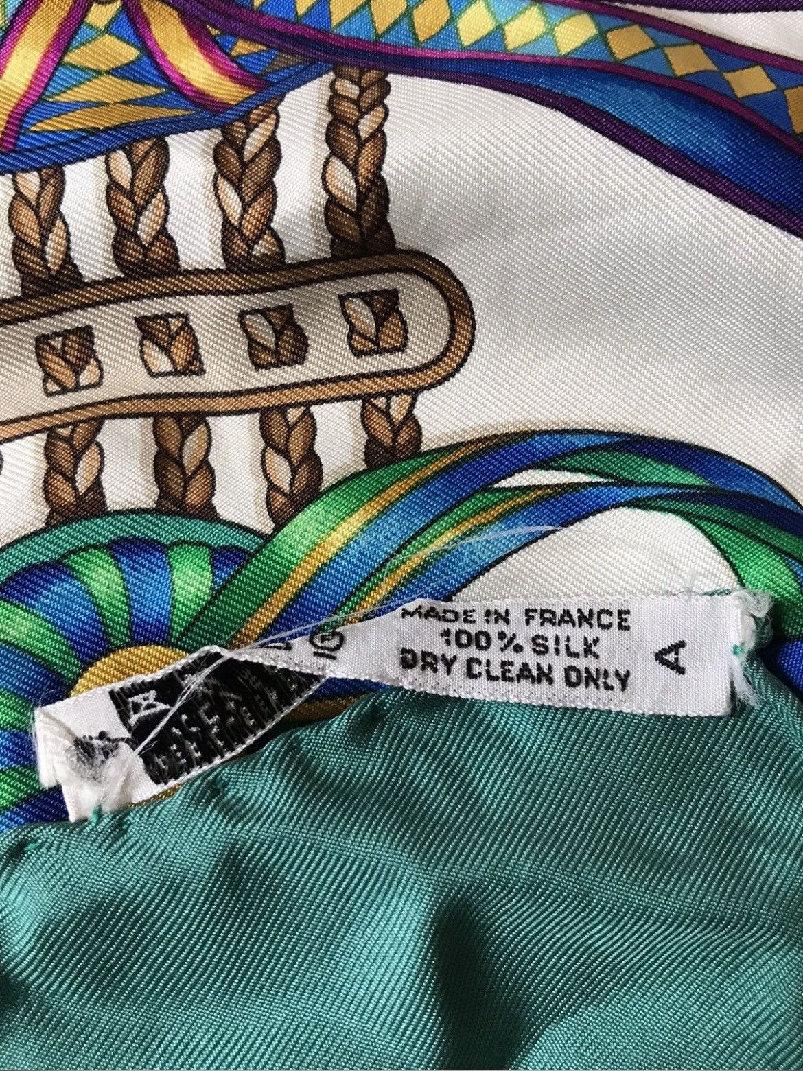 Hermes Hermes Les Rubans Du Cheval by J.Metz Silk Scarf Size ONE SIZE - 4 Thumbnail