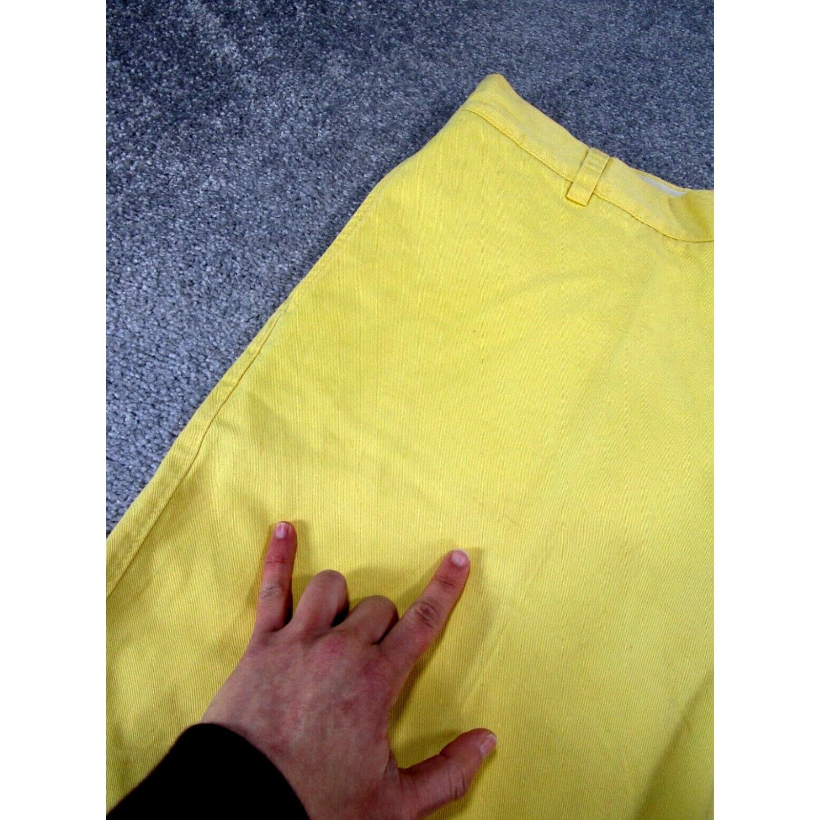Berle Berle Shorts Mens 38 Yellow Cotton Chinos NEW Size US 38 / EU 54 - 2 Thumbnail