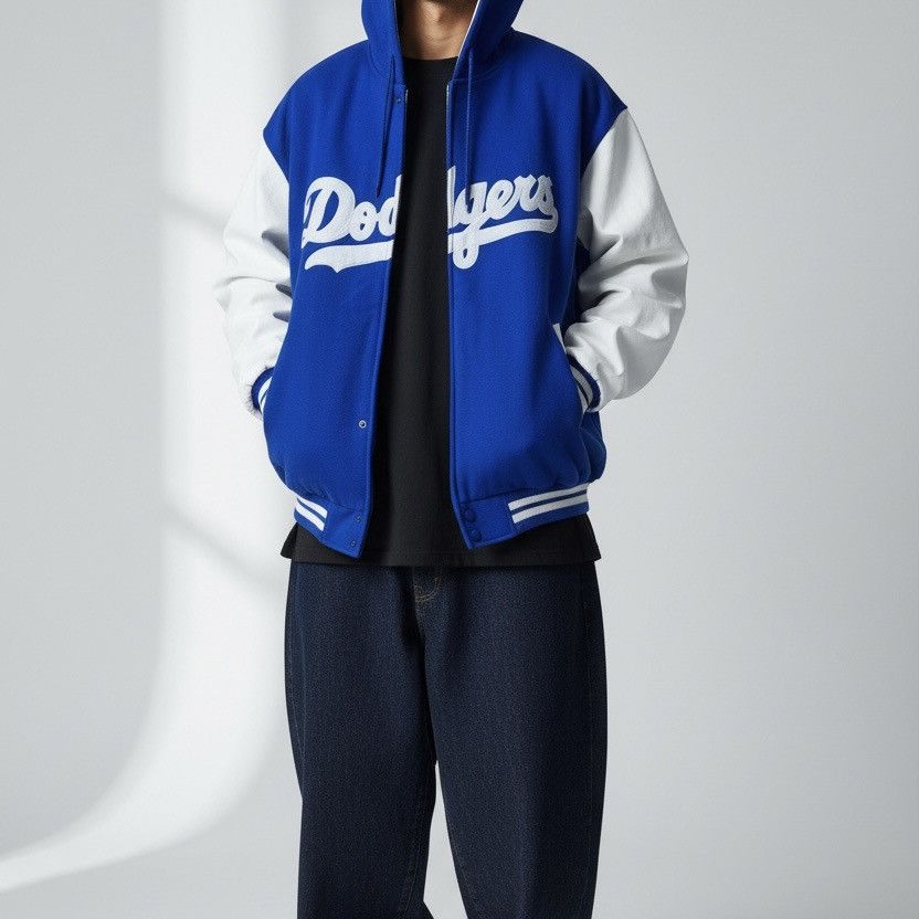 Vintage Vintage hoodie dodgers yankess mlb Size US XXL / EU 58 / 5 - 1 Thumbnail