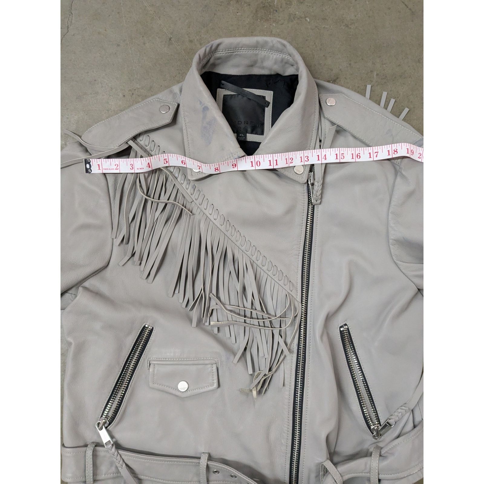 Andrew Marc Andrew Marc - Zariah/ XL /Fringe Genuine Leather Moto Jacket Size XL / US 12-14 / IT 48-50 - 7 Thumbnail