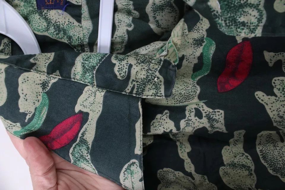 Vintage Vintage 70s Streetwear Abstract Art Face Cloud Button Shirt Size US L / EU 52-54 / 3 - 9 Thumbnail