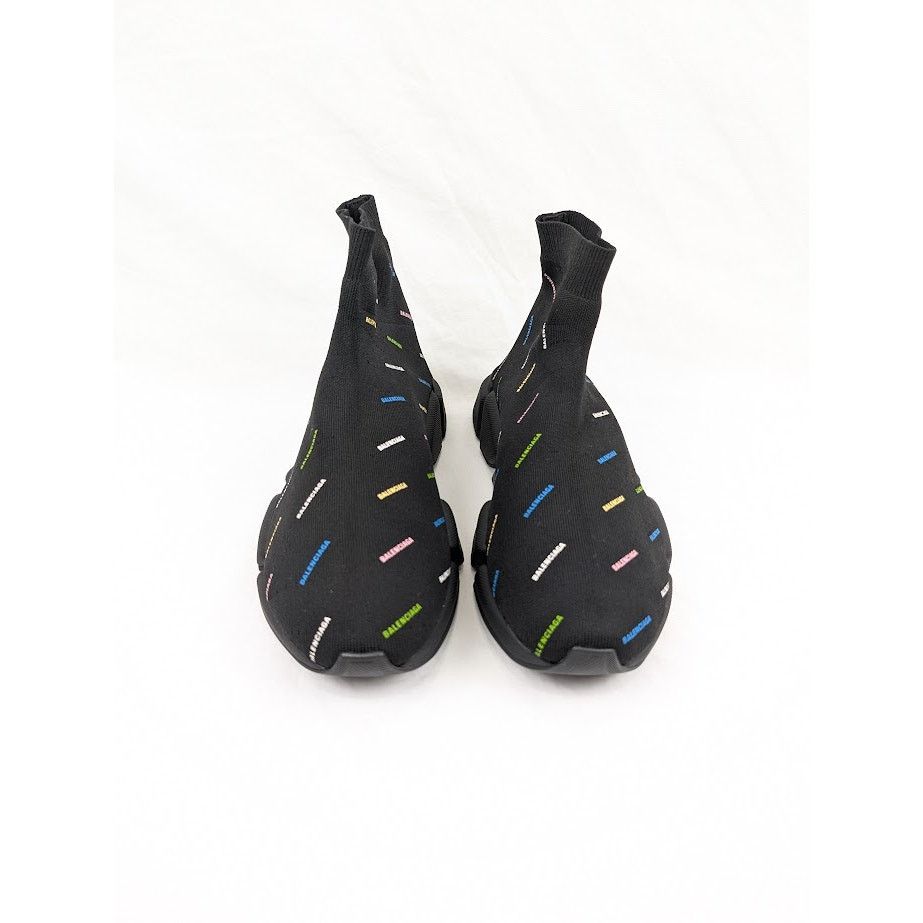 Balenciaga o1rshd1 Q:4/ Recycled Speed 2.0 Low-Top Sneakers Black Size US 12 / EU 45 - 18 Thumbnail