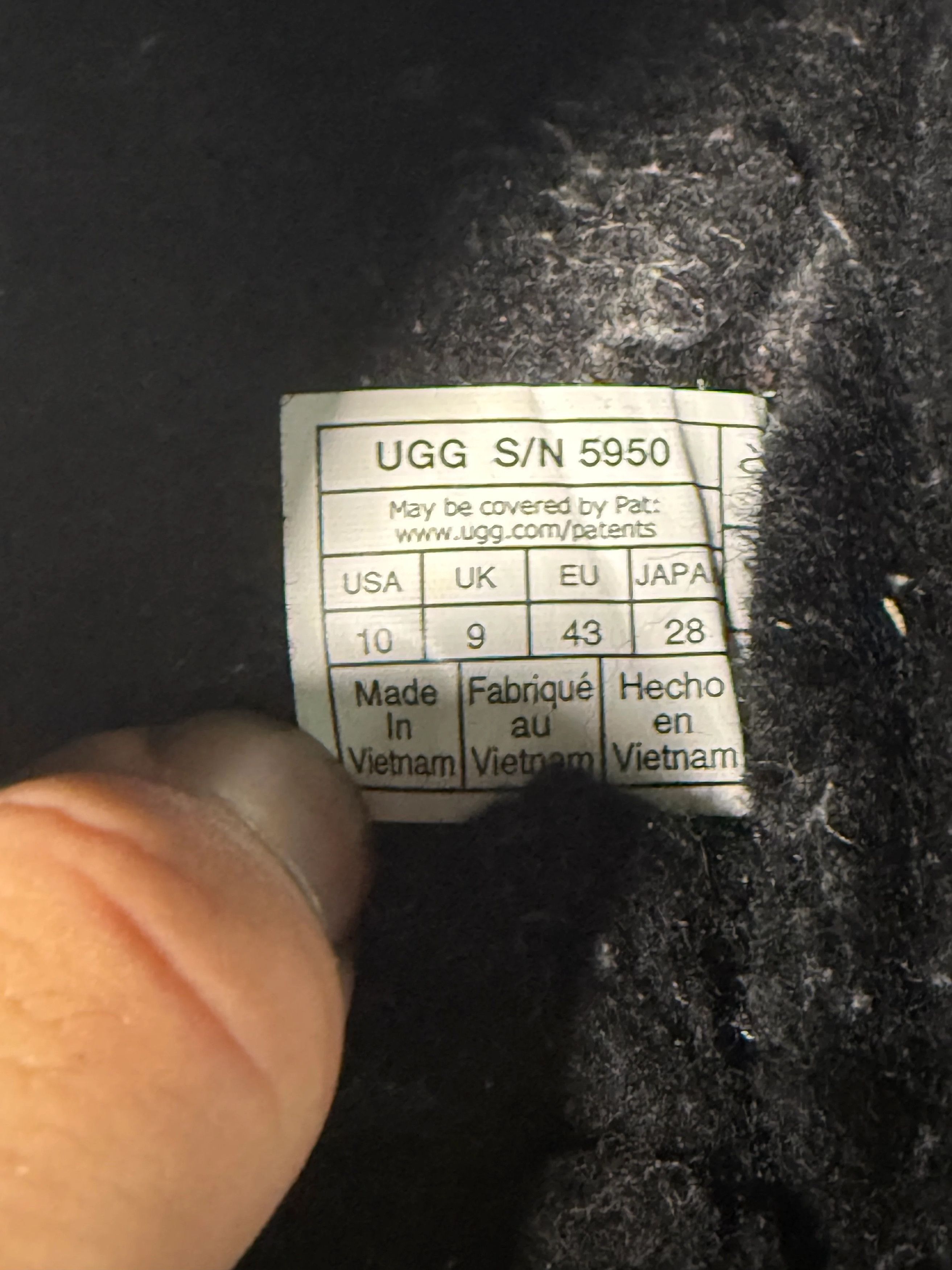 Ugg UGG Tasman Slipper "Black" **PRE-OWNED** - Size 10 Size US 10 / EU 43 - 6 Thumbnail