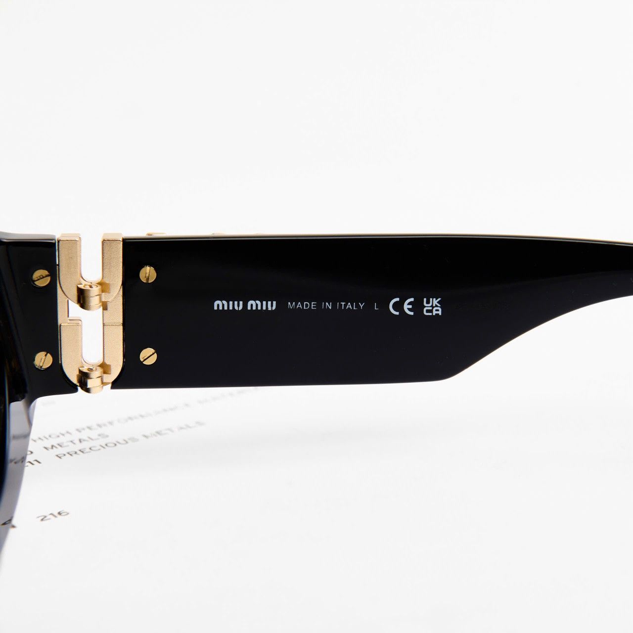 Miu Miu MIU MIU 0MU 11WS 1AB5S0 SUNGLASSES Size ONE SIZE - 4 Thumbnail