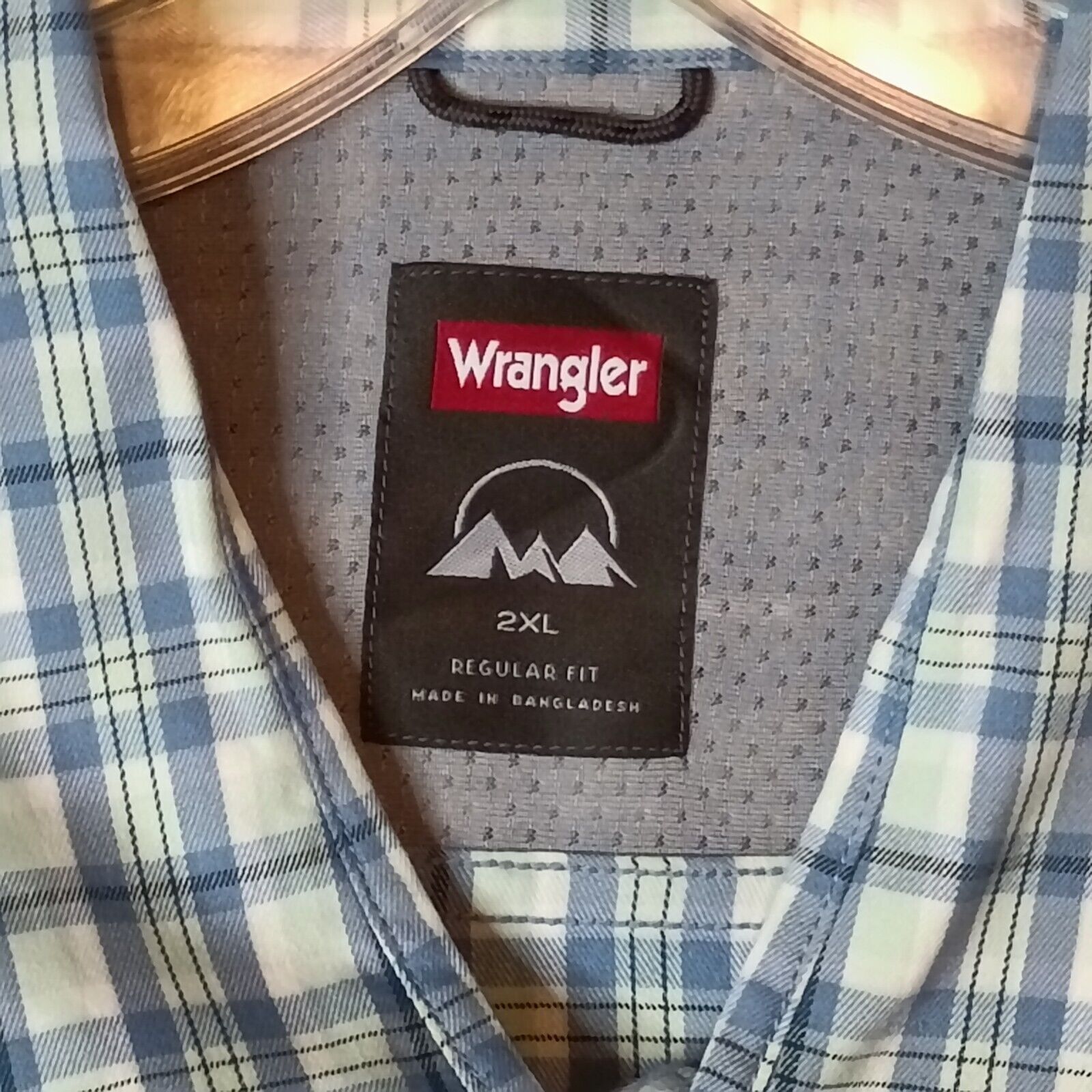 Wrangler Wrangler Utility Shirt Men's 2XL Plaid Regular Fit UPF 30 Size US XXL / EU 58 / 5 - 9 Thumbnail
