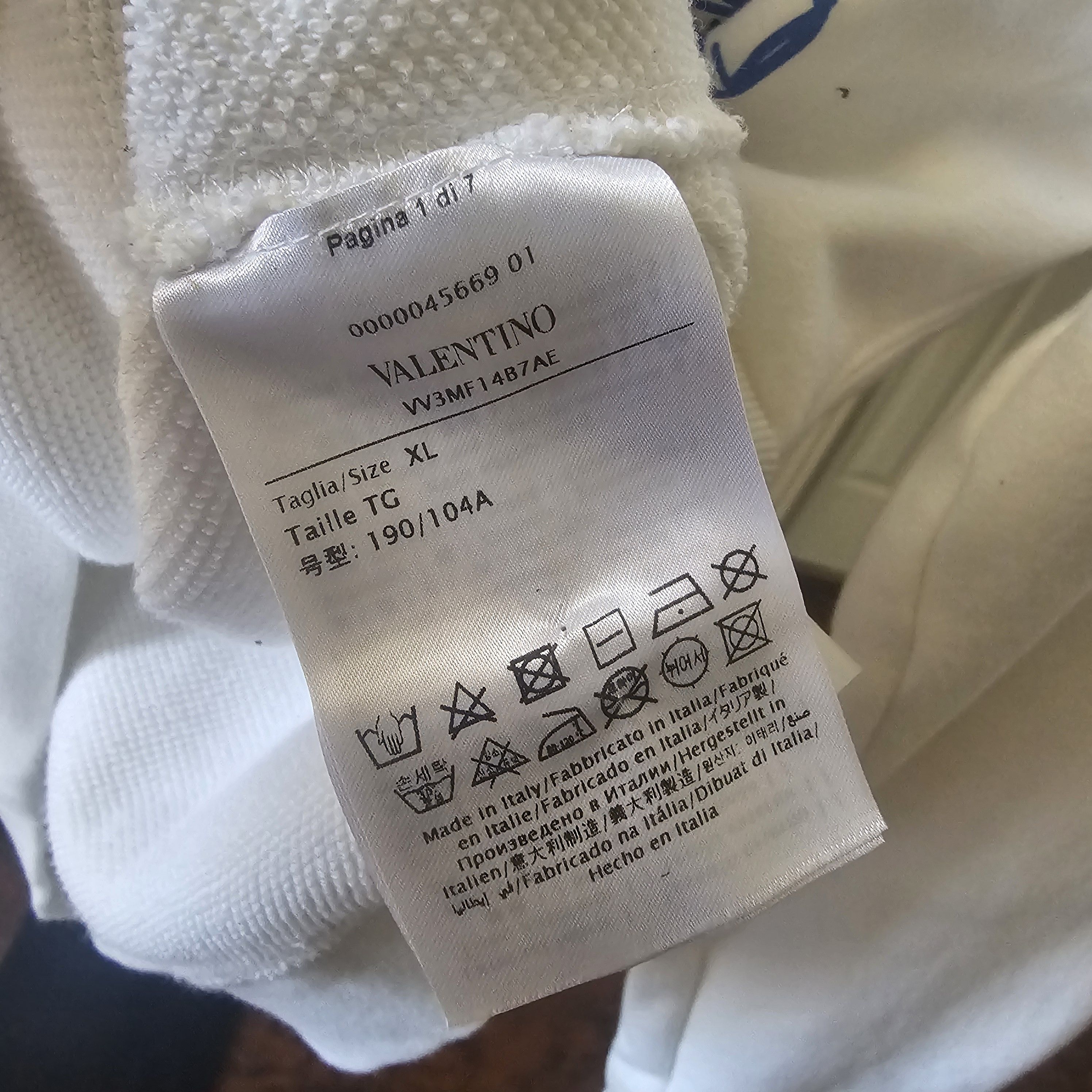 Valentino Valentino White Roman Sketches Hoodie XL Size US XL / EU 56 / 4 - 9 Thumbnail