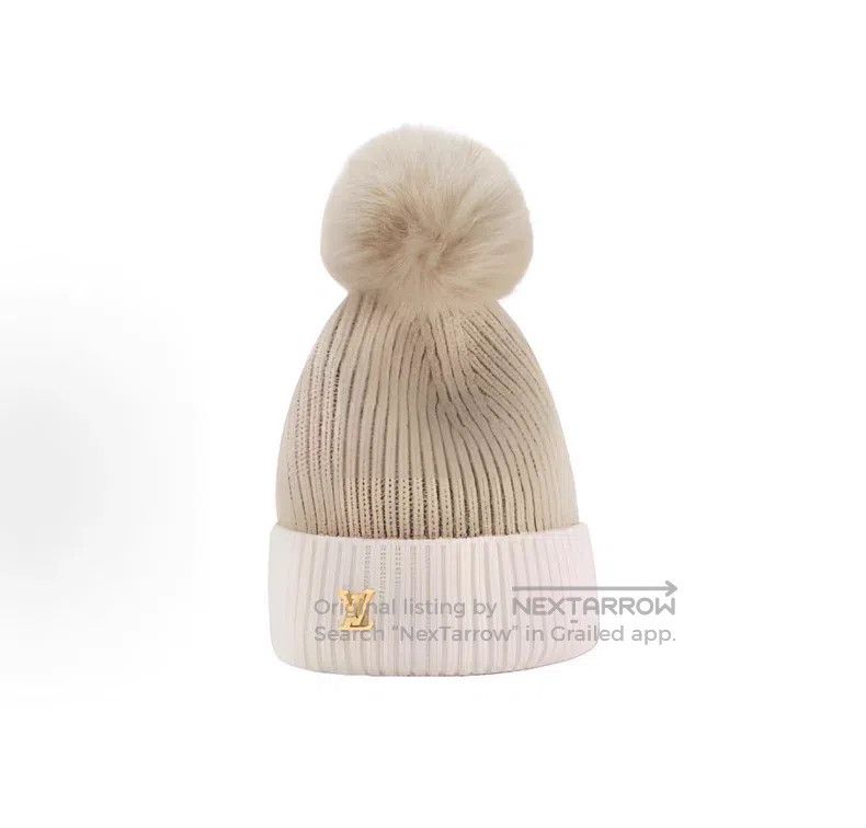 Louis Vuitton Louis Vuitton Logo Cashmere Cold Hat Size ONE SIZE - 1 Thumbnail